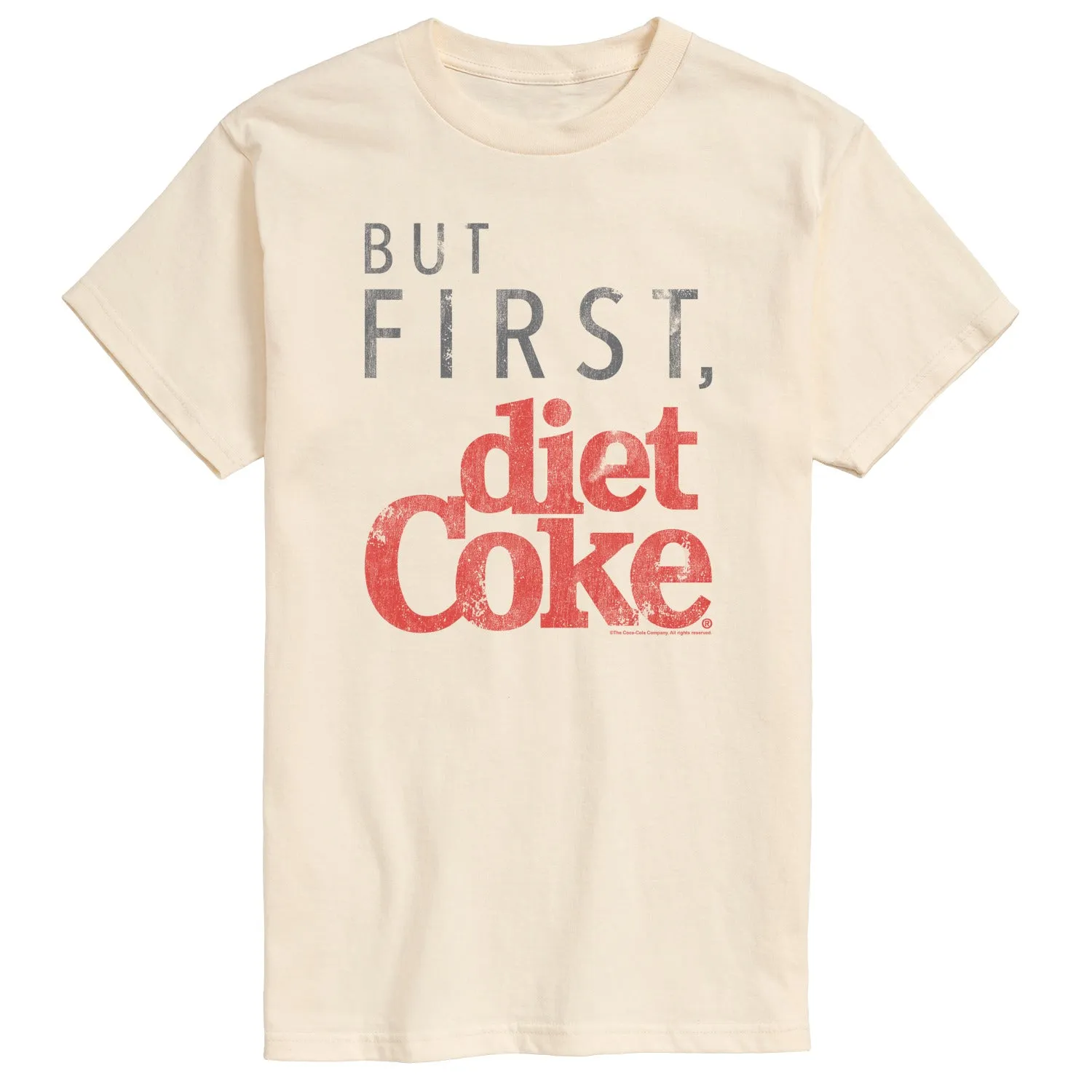 Coca-Cola - But First Diet Coke - Men's Short Sleeve Graphic T-Shirt sold by Zulily product image thumbnail 2