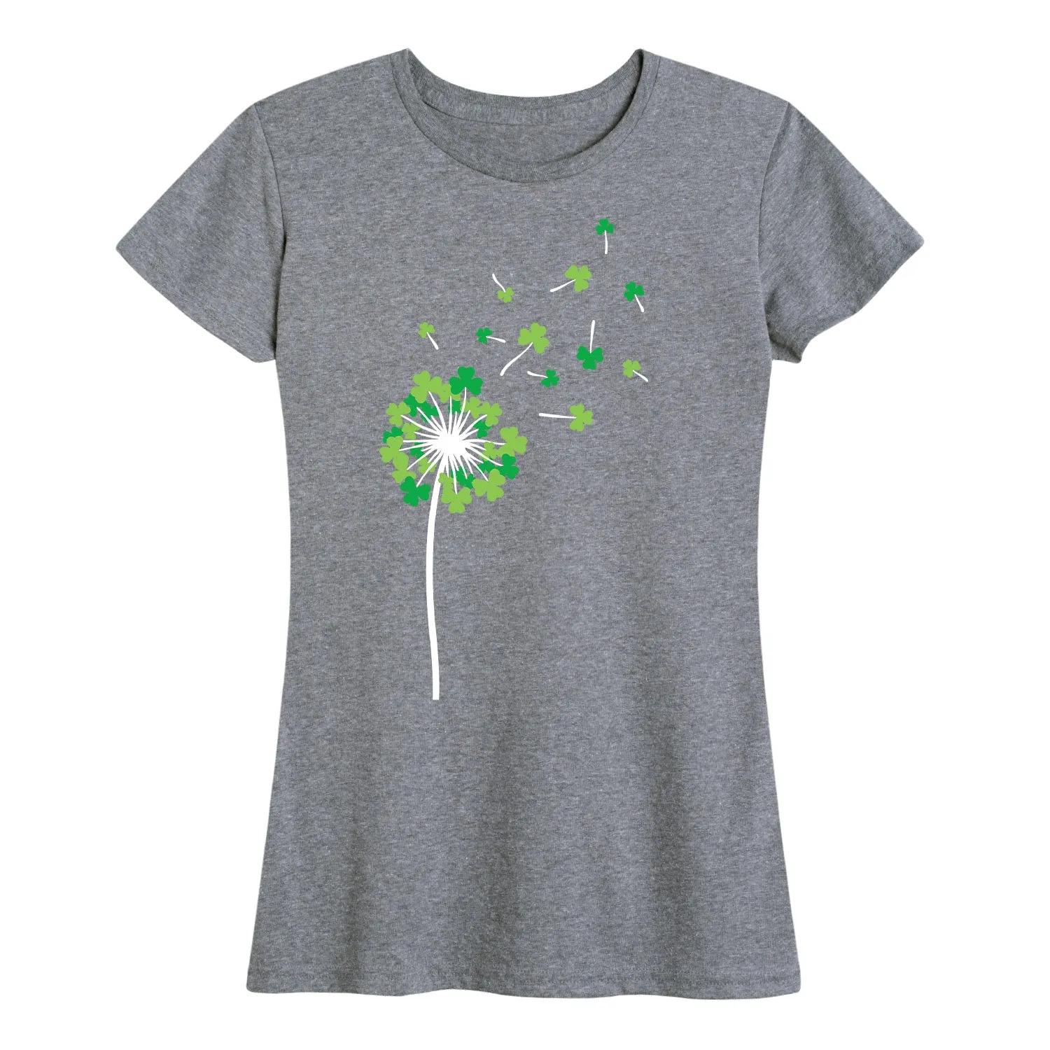 Instant Message - Shamrock Dandelion - Women's Short Sleeve Graphic T-shirt sold by Zulily product image thumbnail 4