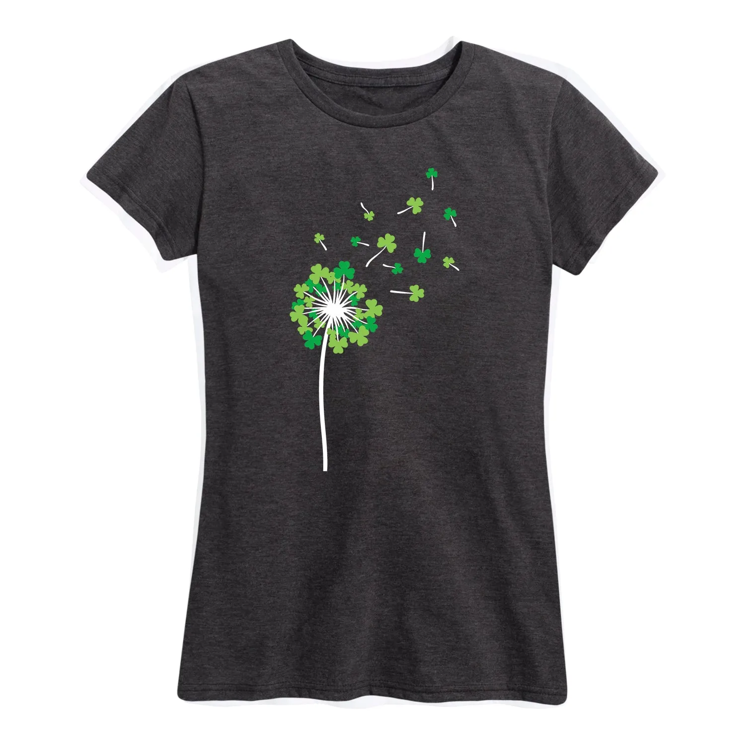 Instant Message - Shamrock Dandelion - Women's Short Sleeve Graphic T-shirt sold by Zulily product image thumbnail 3