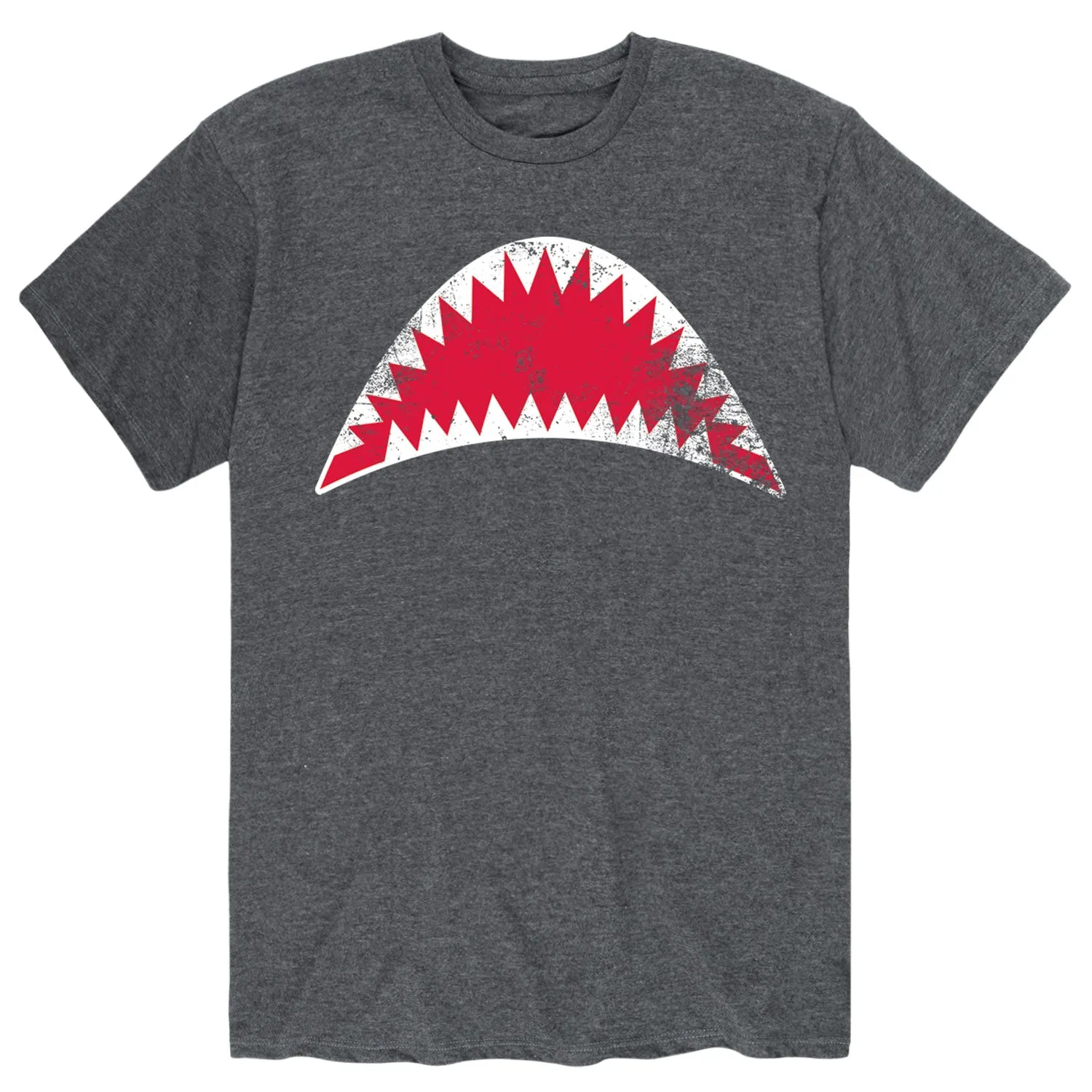 Instant Message - Distressed Shark Mouth Open - Men's Short Sleeve Graphic T-shirt sold by Zulily product image thumbnail 3