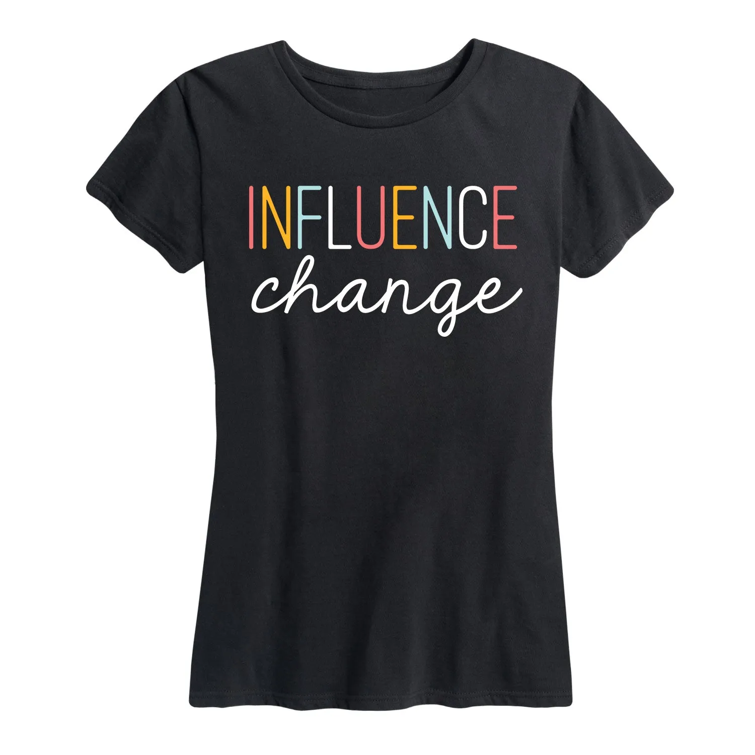 Instant Message - Influence Change - Women's Short Sleeve Graphic T-shirt sold by Zulily
