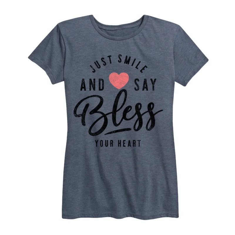 Instant Message - Bless Your Heart - Women's Short Sleeve Graphic T-shirt sold by Zulily
