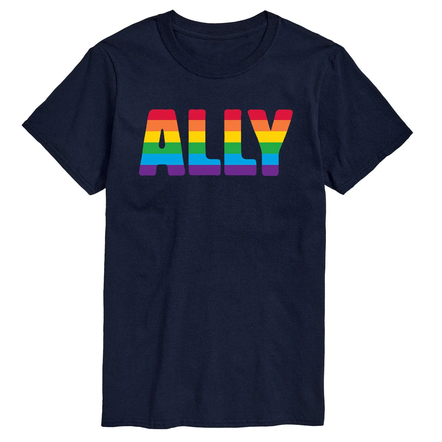 Instant Message - Rainbow Ally - Men's Short Sleeve Graphic T-shirt sold by Zulily product image thumbnail 2