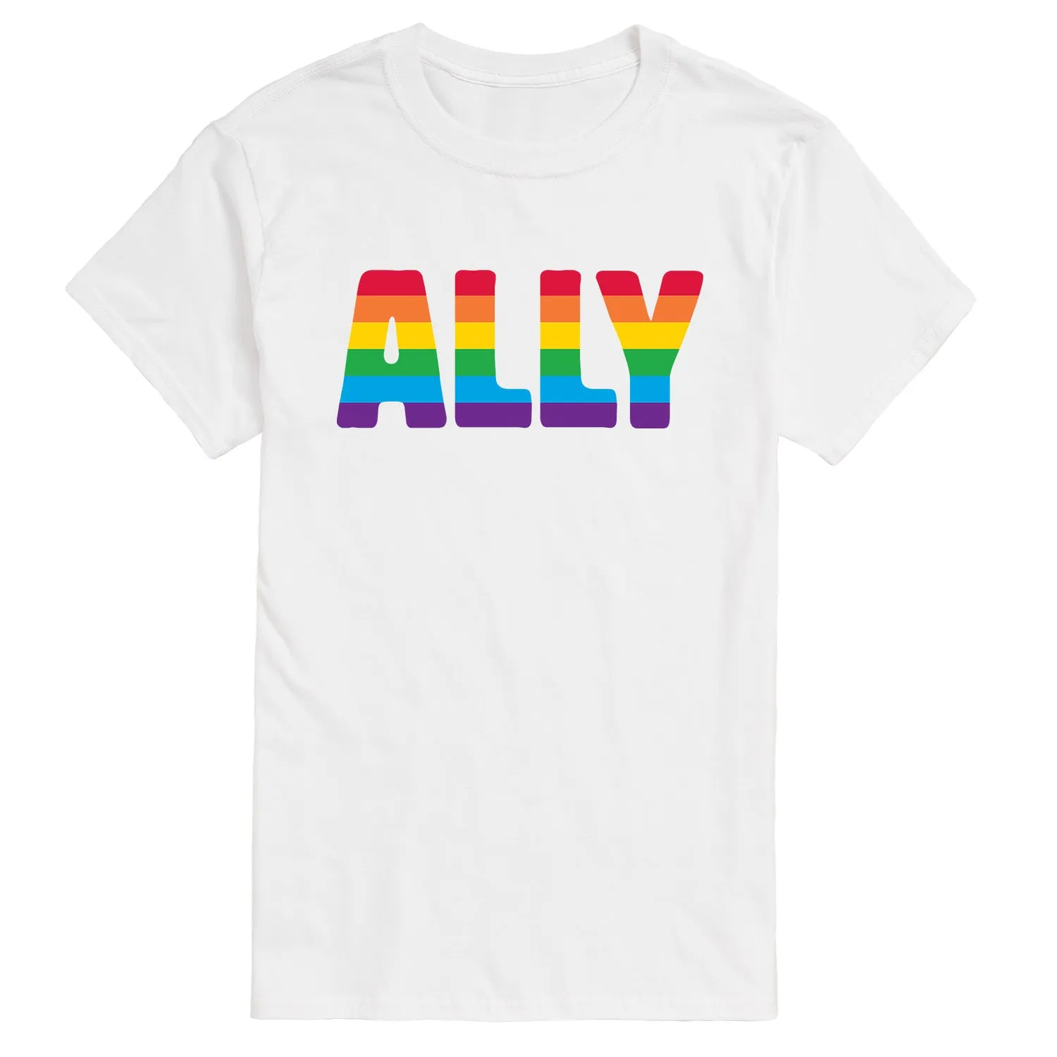 Instant Message - Rainbow Ally - Men's Short Sleeve Graphic T-shirt sold by Zulily product image thumbnail 3