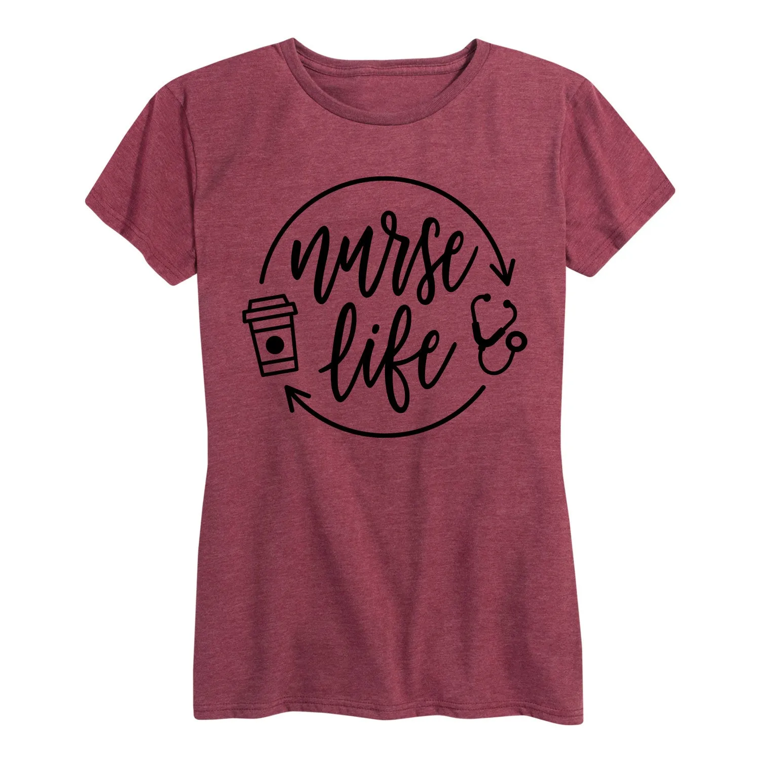 Instant Message - Nurse Life Coffee - Women's Short Sleeve Graphic T-shirt sold by Zulily product image thumbnail 3