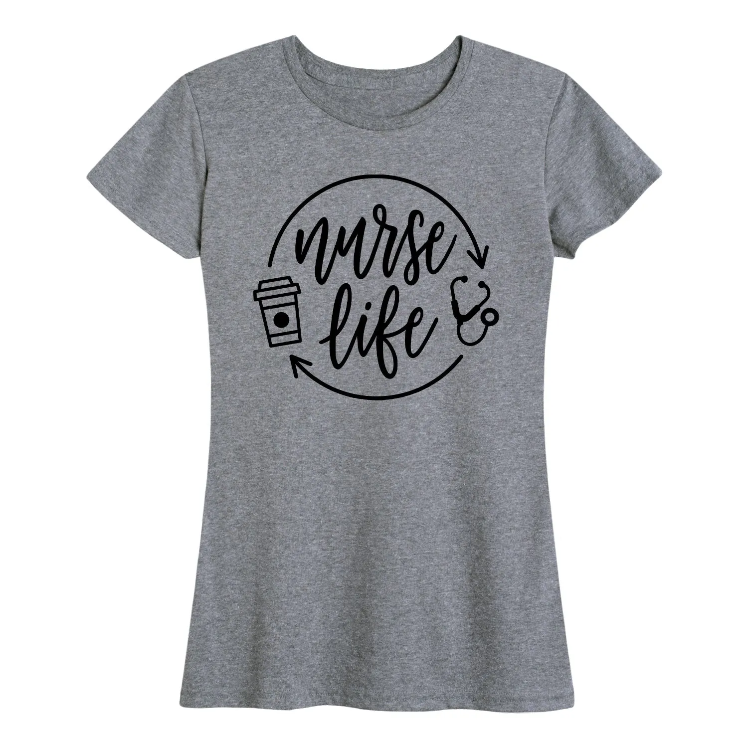 Instant Message - Nurse Life Coffee - Women's Short Sleeve Graphic T-shirt sold by Zulily
