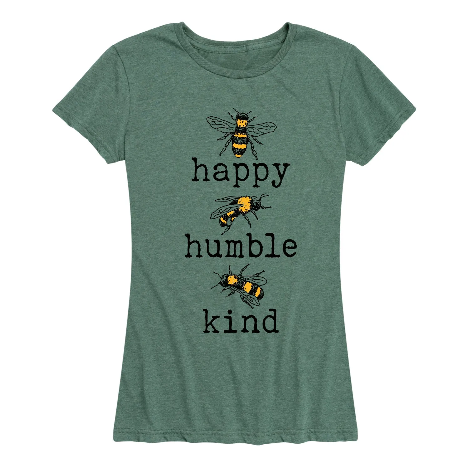 Instant Message - Bee Happy Bee Humble Bee Kind - Women's Short Sleeve Graphic T-shirt sold by Zulily product image thumbnail 2