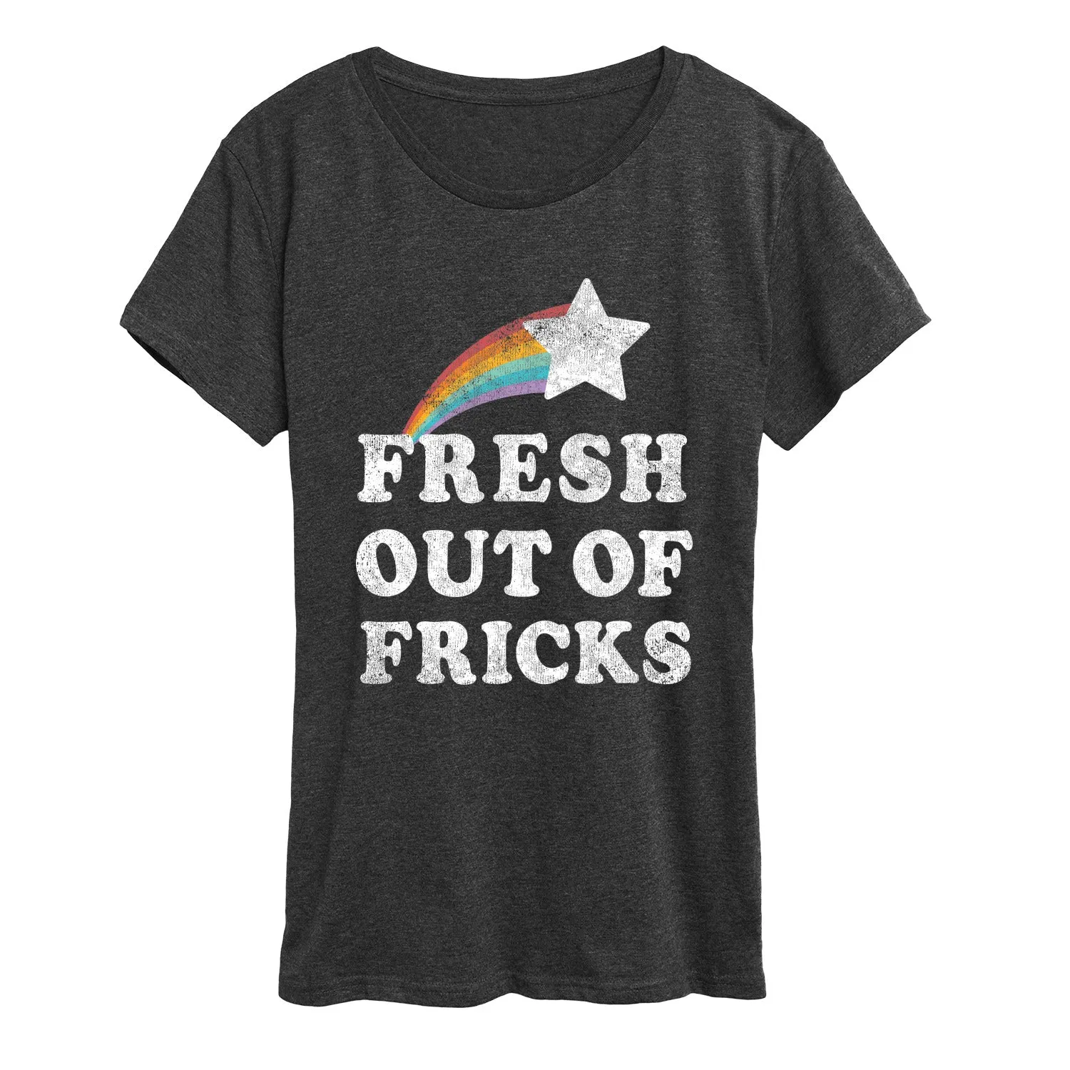 Instant Message - Fresh Out of Fricks - Women's Short Sleeve Graphic T-shirt sold by Zulily product image thumbnail 2