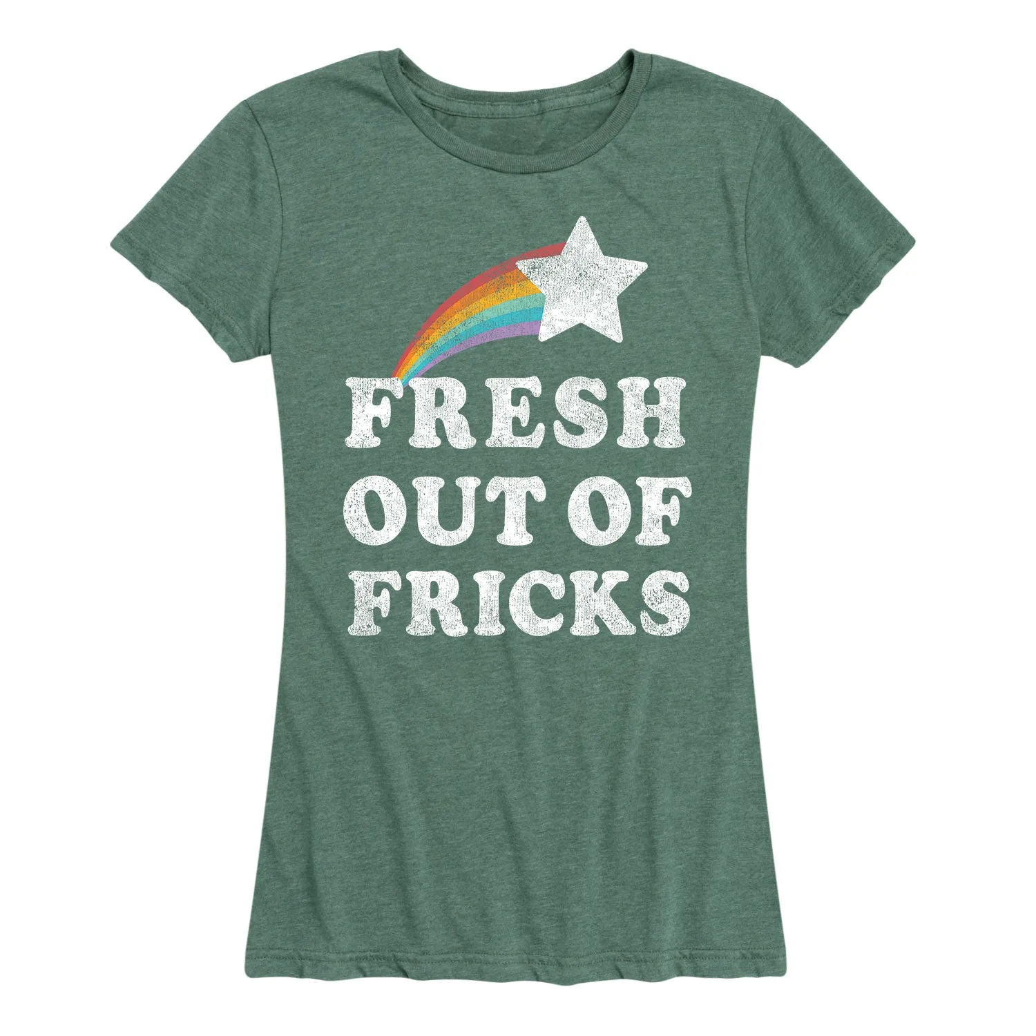 Instant Message - Fresh Out of Fricks - Women's Short Sleeve Graphic T-shirt sold by Zulily product image thumbnail 4
