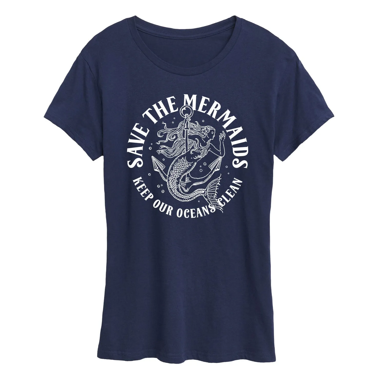 Instant Message - Save the Mermaids - Women's Short Sleeve Graphic T-shirt sold by Zulily product image thumbnail 5