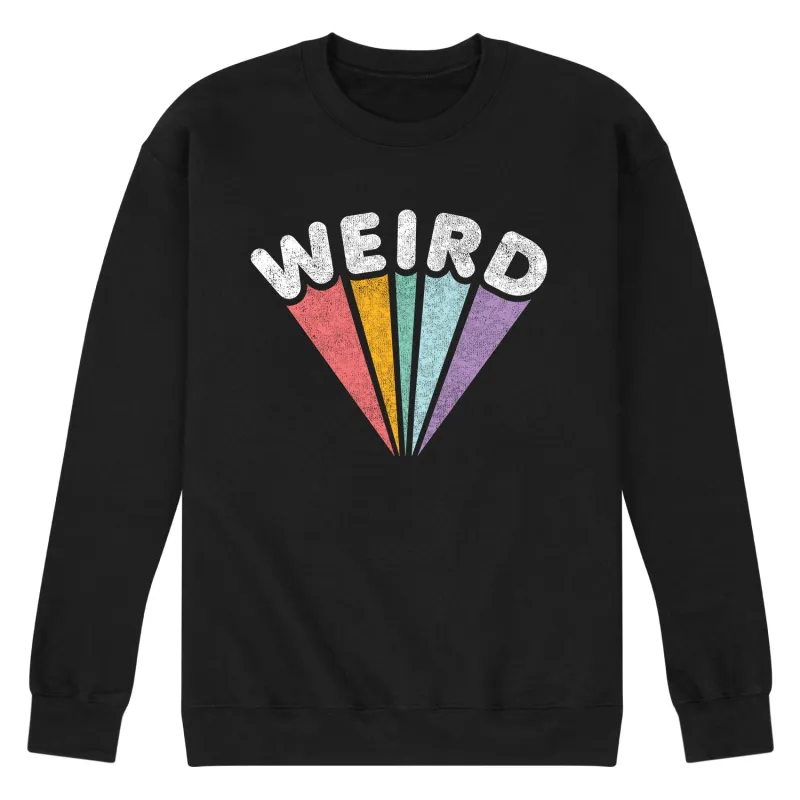 Instant Message - Weird Rainbow - Men's Long Sleeve Crew Fleece Sweatshirt sold by Zulily