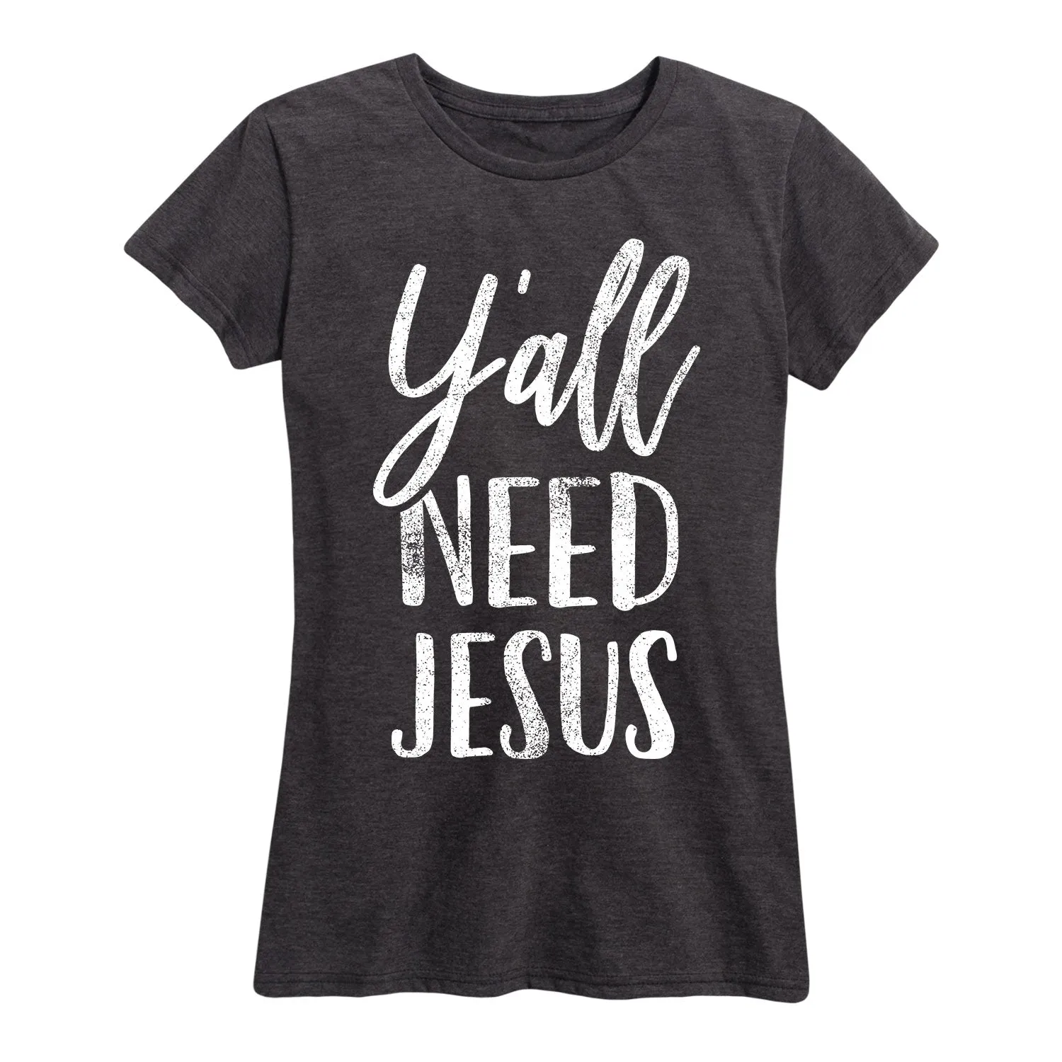 Instant Message - Y'all Need Jesus - Women's Short Sleeve Graphic T-Shirt sold by Zulily product image thumbnail 4