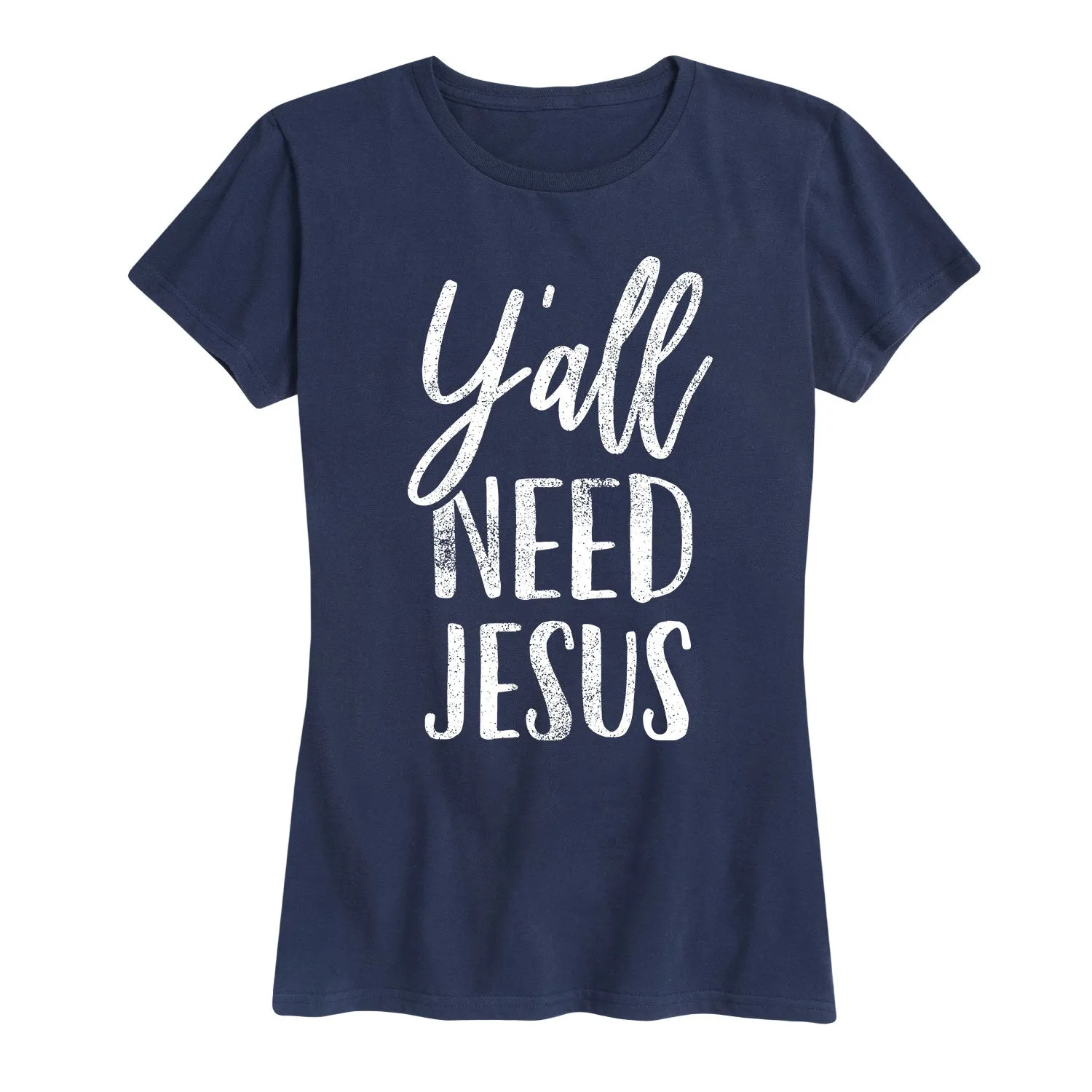 Instant Message - Y'all Need Jesus - Women's Short Sleeve Graphic T-Shirt sold by Zulily product image thumbnail 2