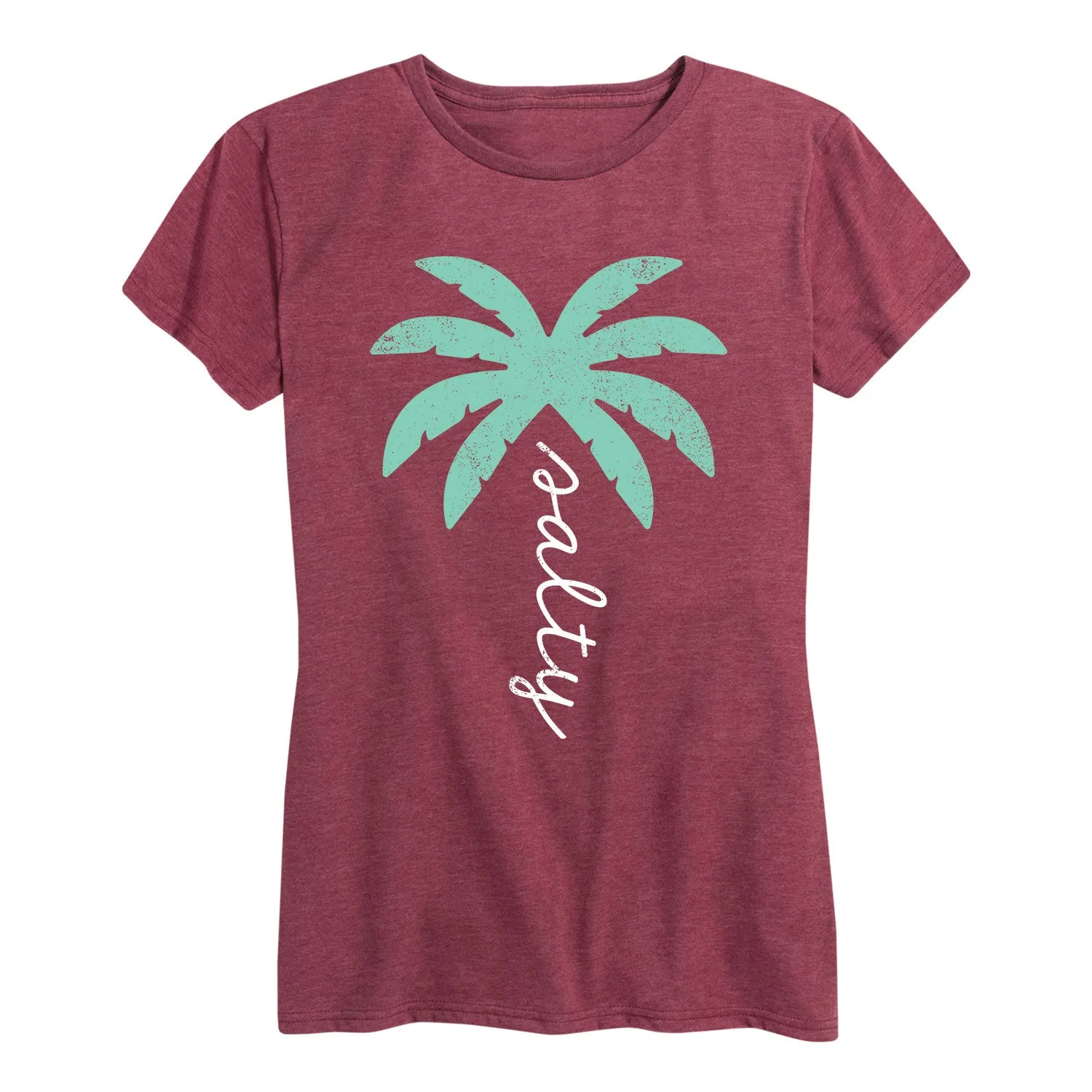 Instant Message - Salty Palm Tree - Women's Short Sleeve Graphic T-shirt sold by Zulily product image thumbnail 3