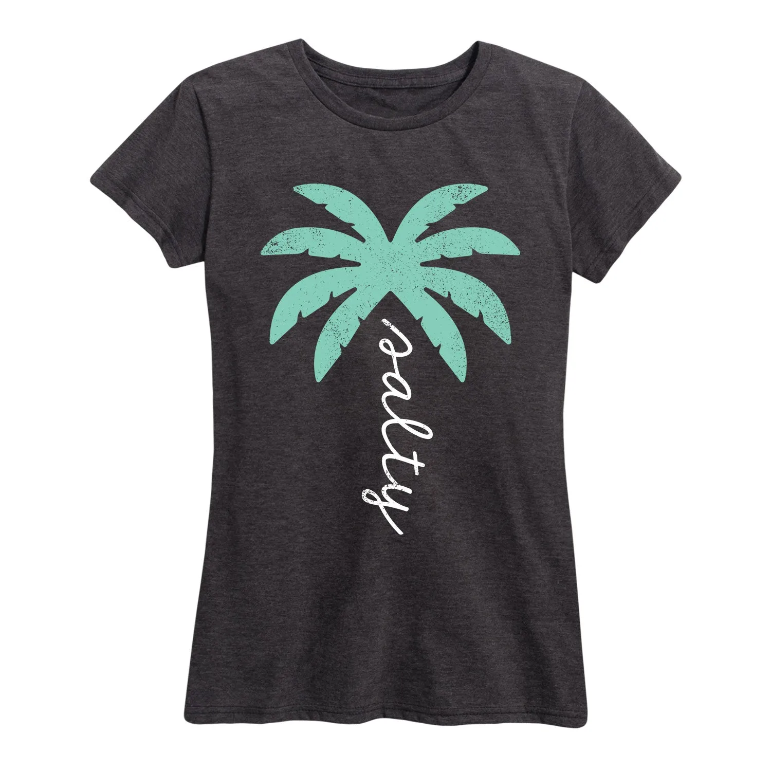 Instant Message - Salty Palm Tree - Women's Short Sleeve Graphic T-shirt sold by Zulily product image thumbnail 2