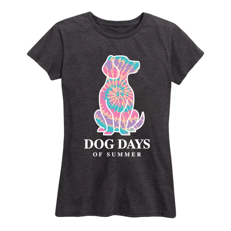 Instant Message - Dog Days of Summer - Women's Short Sleeve Graphic T-shirt sold by Zulily