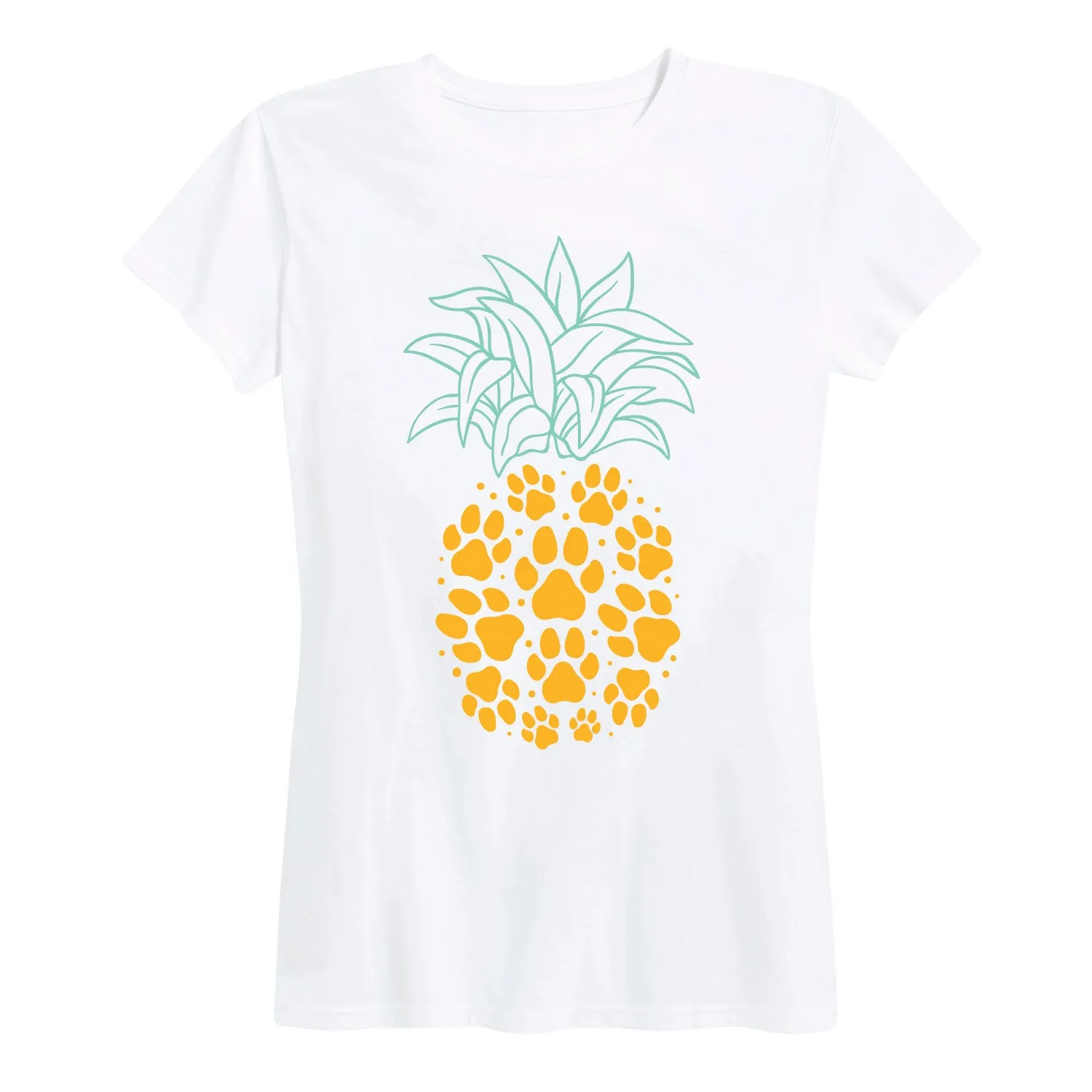 Instant Message - Pawprint Pineapple - Women's Short Sleeve Graphic T-shirt sold by Zulily product image thumbnail 5