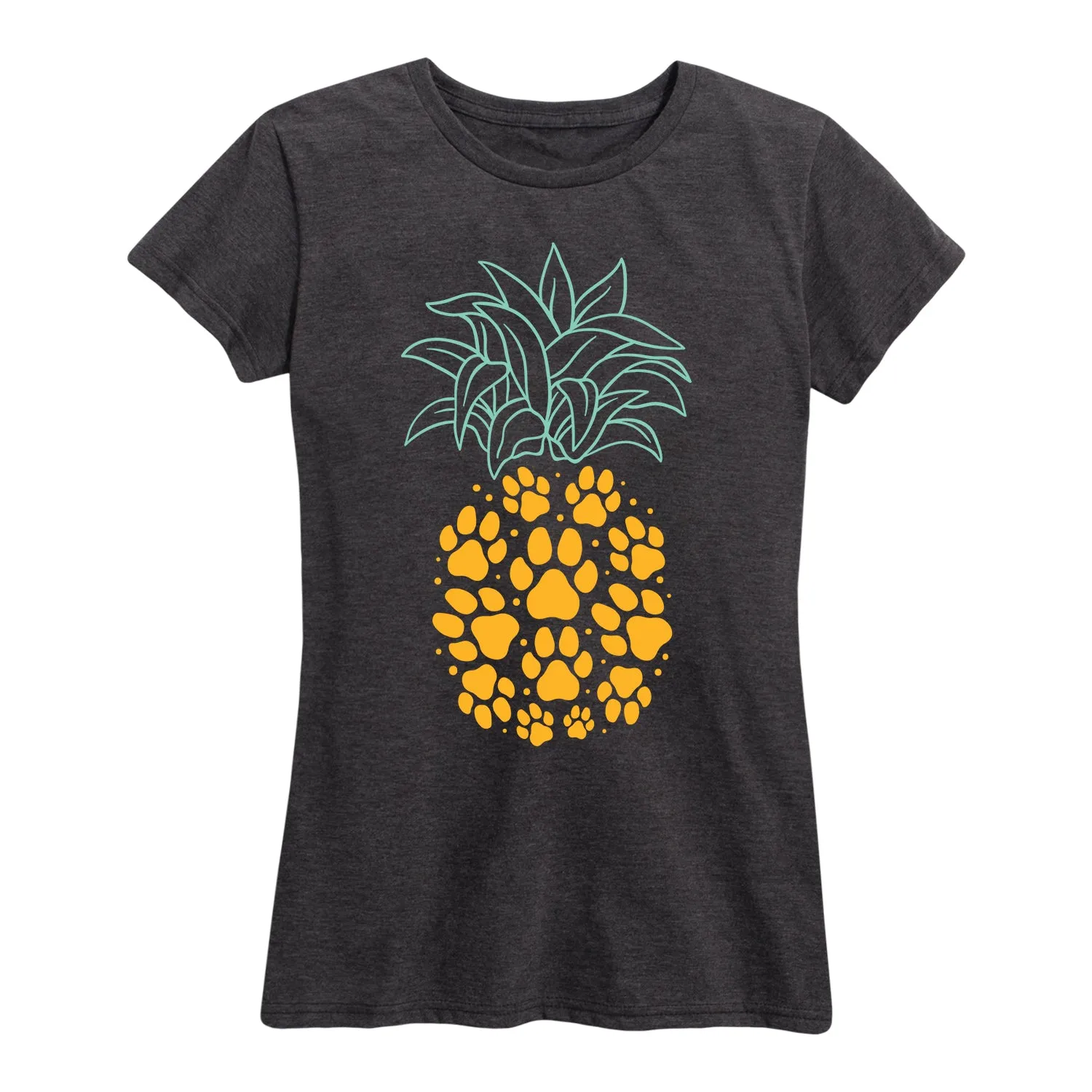 Instant Message - Pawprint Pineapple - Women's Short Sleeve Graphic T-shirt sold by Zulily product image thumbnail 2