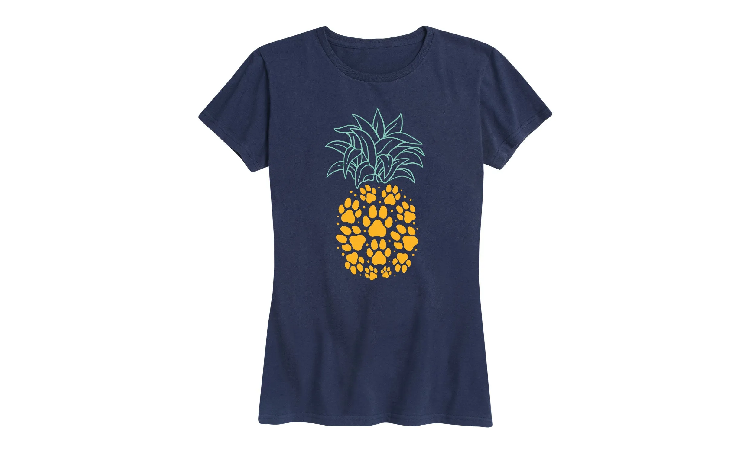 Instant Message - Pawprint Pineapple - Women's Short Sleeve Graphic T-shirt sold by Zulily product image thumbnail 4