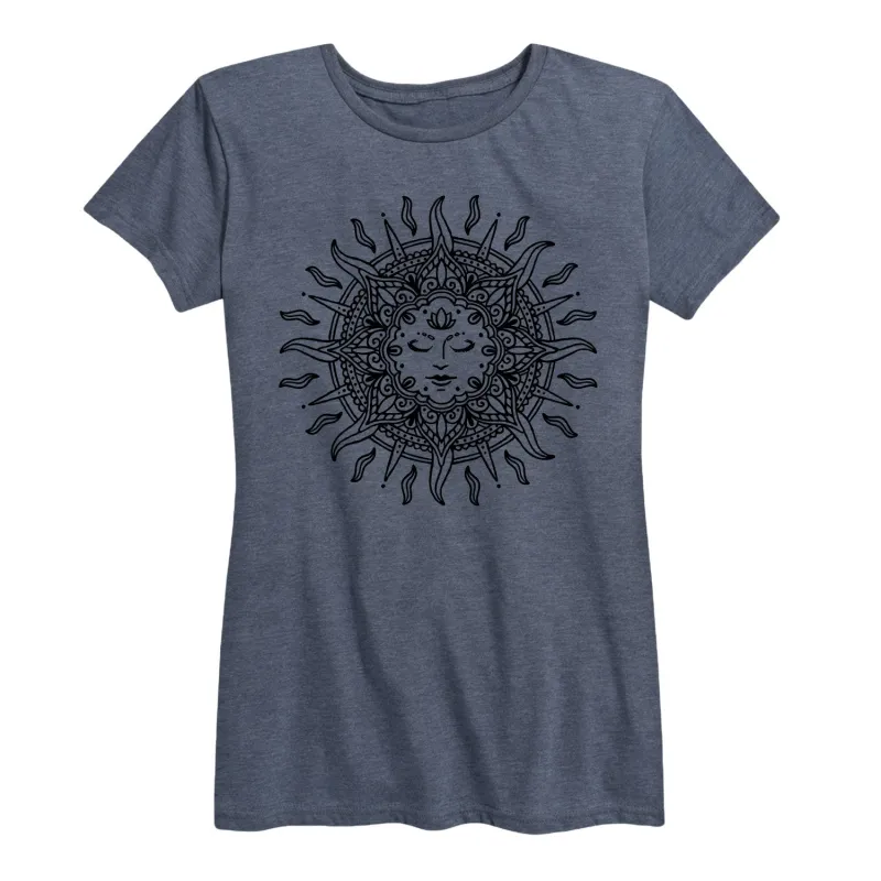 Instant Message - Sun Decorative - Women's Short Sleeve Graphic T-shirt sold by Zulily