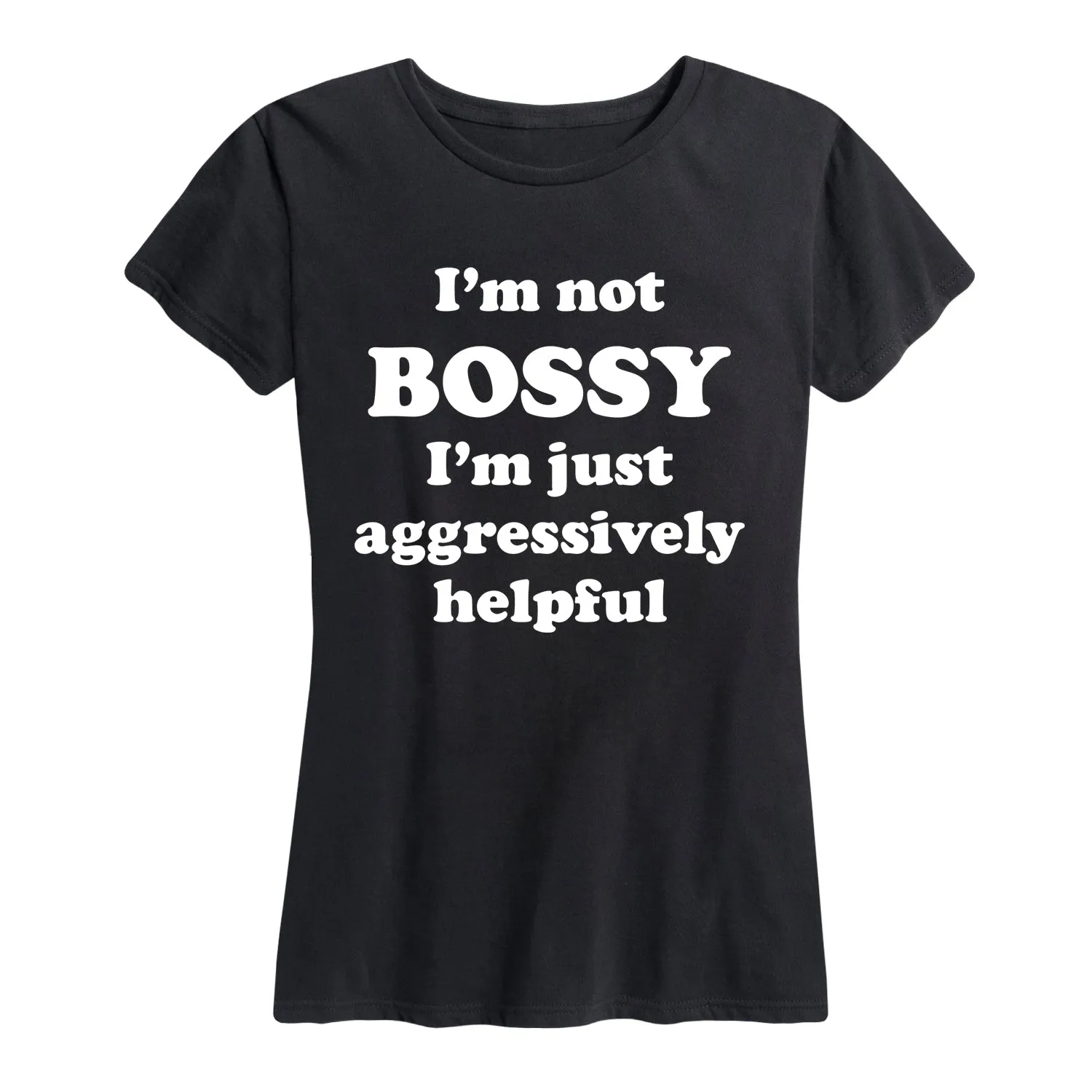 Instant Message - I'm Not Bossy - Women's Short Sleeve Graphic T-shirt sold by Zulily