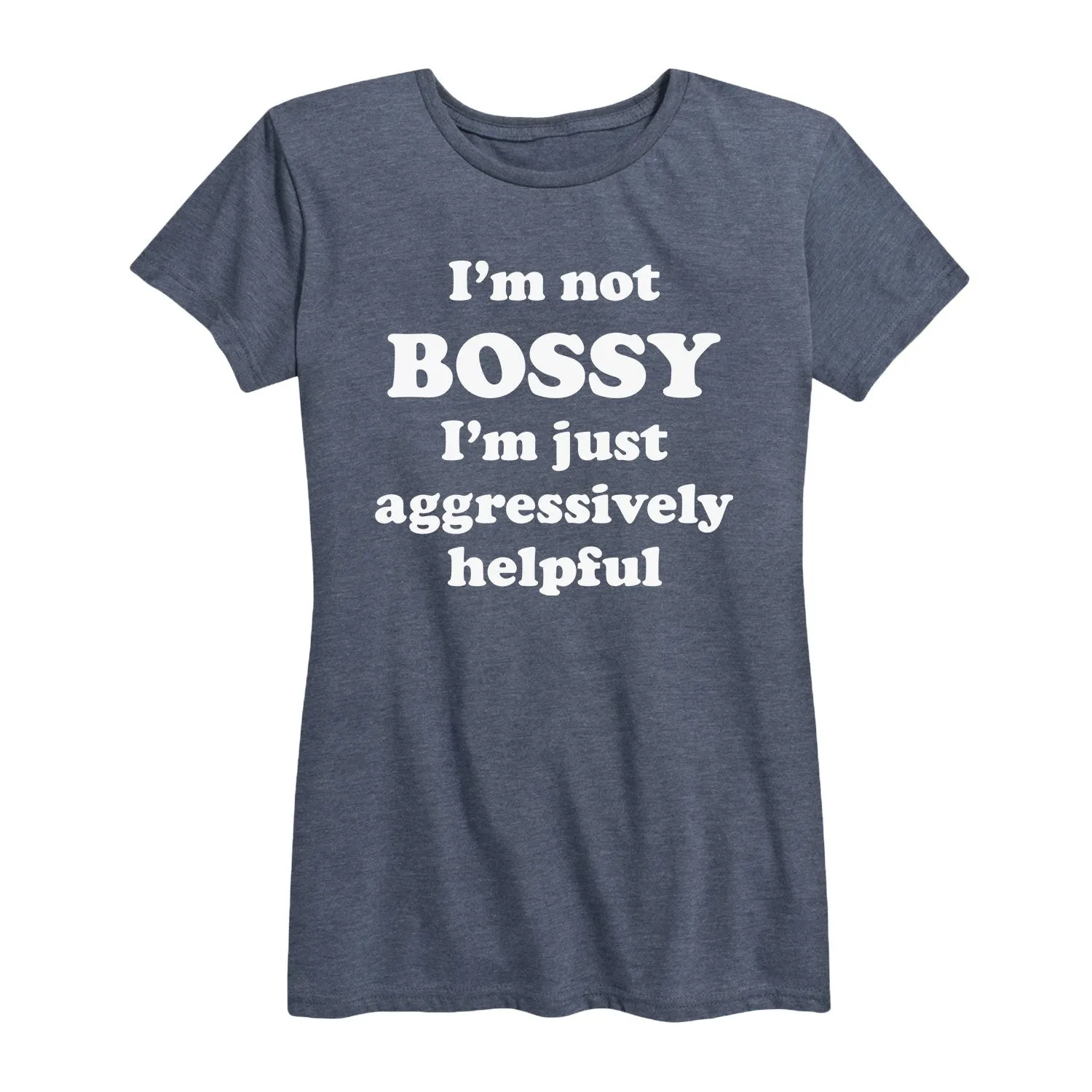 Instant Message - I'm Not Bossy - Women's Short Sleeve Graphic T-shirt sold by Zulily product image thumbnail 2