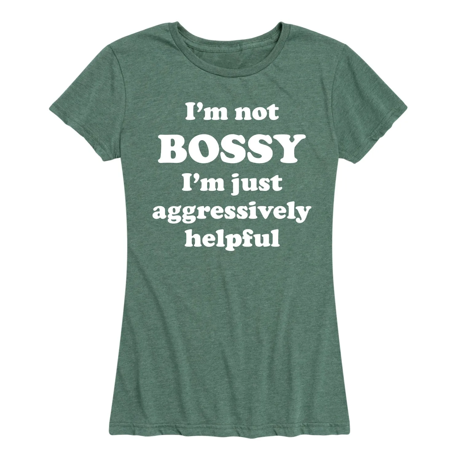 Instant Message - I'm Not Bossy - Women's Short Sleeve Graphic T-shirt sold by Zulily product image thumbnail 3