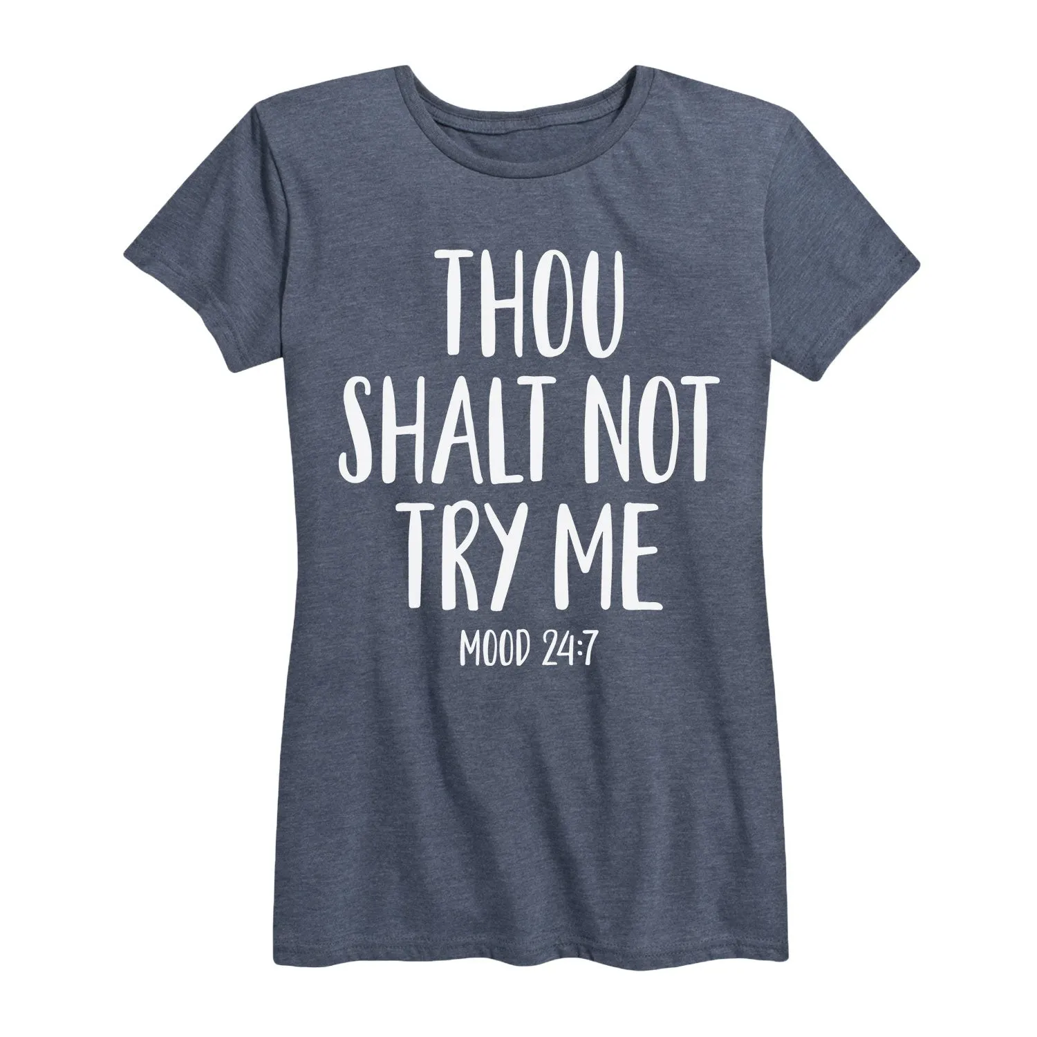 Instant Message - Thou Shalt Not Try Me - Women's Short Sleeve Graphic T-shirt sold by Zulily product image thumbnail 3