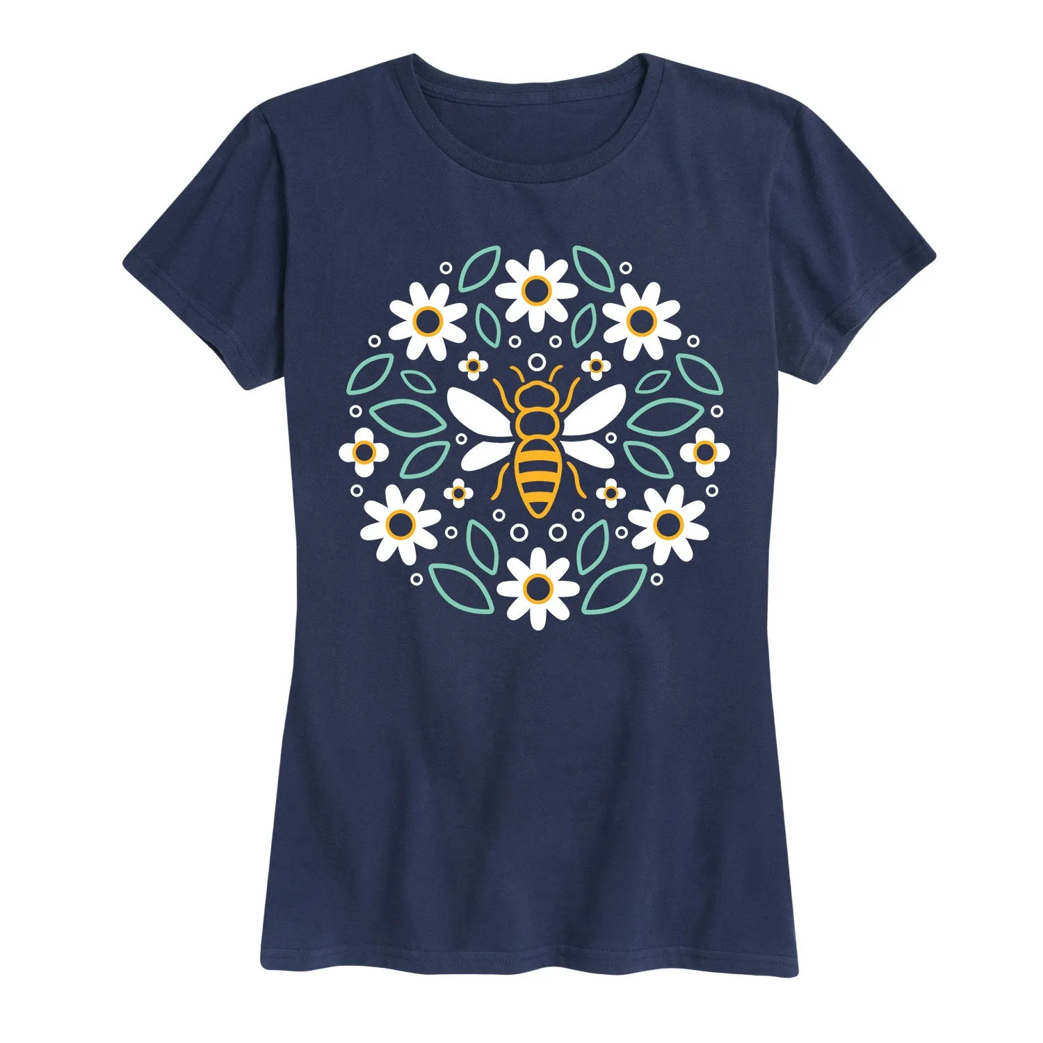 Instant Message - Bee Circle - Women's Short Sleeve Graphic T-shirt sold by Zulily product image thumbnail 4