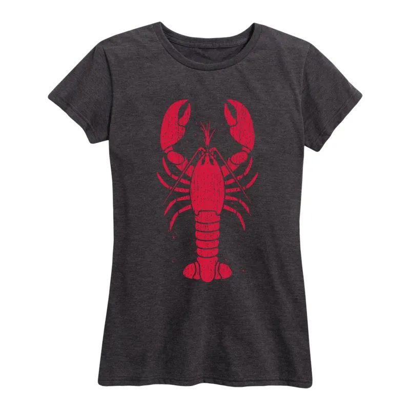 Instant Message - Vintage Lobster - Women's Short Sleeve Graphic T-shirt sold by Zulily