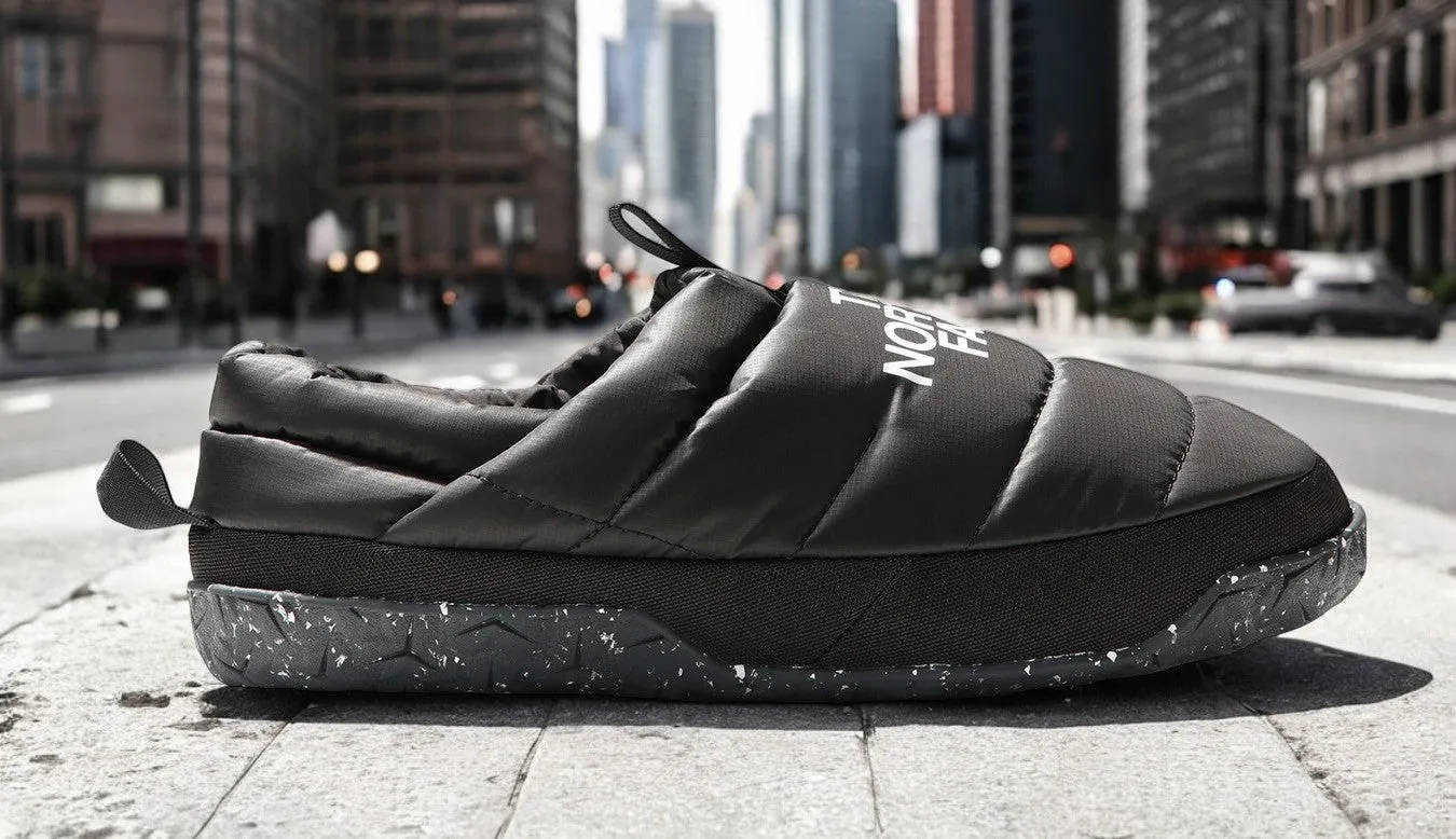 The North Face Men's Nuptse Mule - BLACK WHITE SPECKLED sold by Zulily