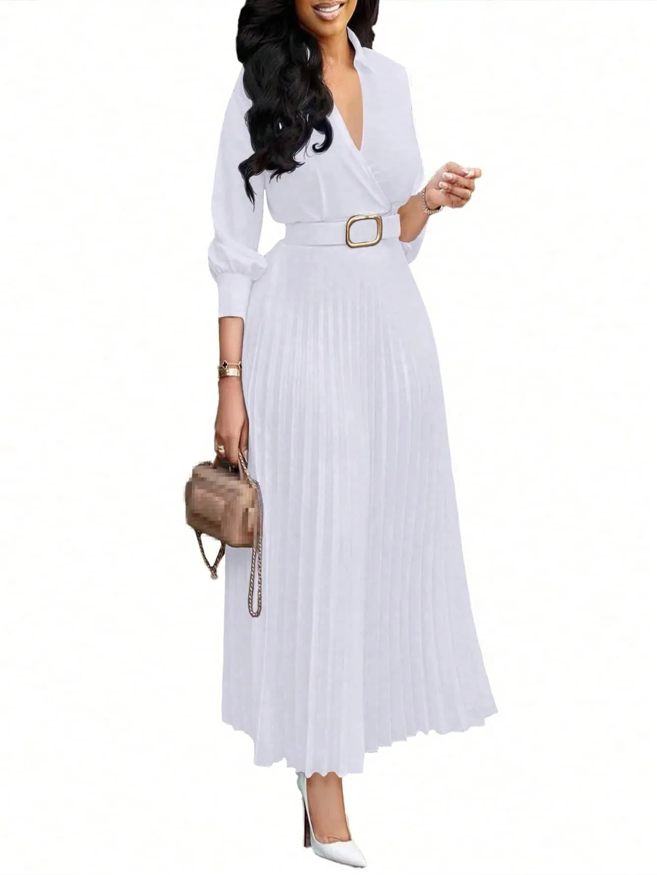 Chic YC Women's 3/4 Sleeve Flared A Line Dress sold by Zulily product image thumbnail 3