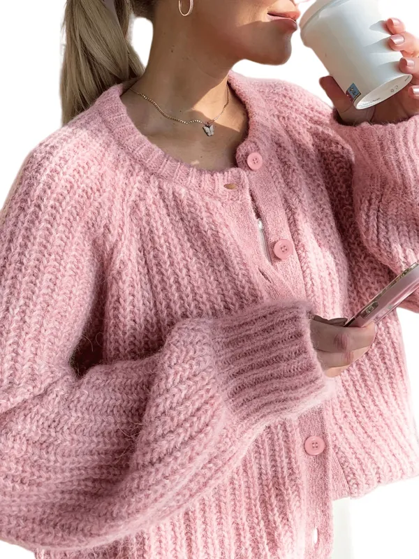 Chic YC Womens Cardigan Sweater Long Sleeve Chunky Soft Knit Sweater Fall Open Front Loose Casual Cardigan Coat sold by Zulily