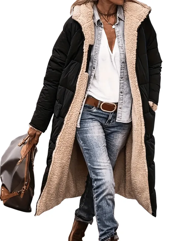 Chic YC Women's Winter Fashion Clothes Oversized Fleece Long Coats Jackets sold by Zulily