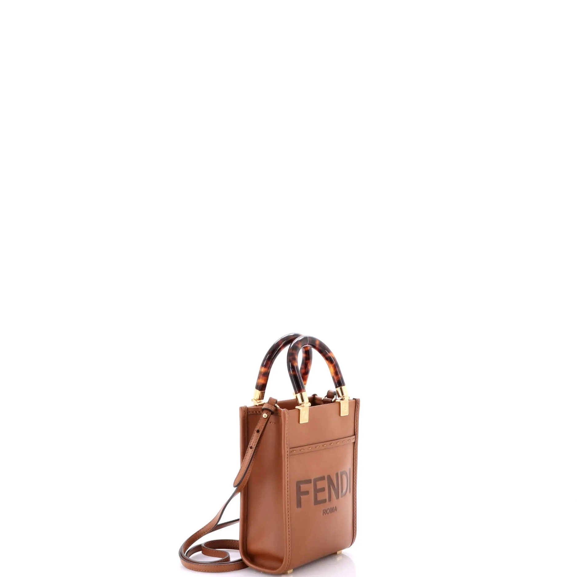 Pre-Loved Fendi Sunshine Shopper Tote Leather Mini sold by Zulily product image thumbnail 2