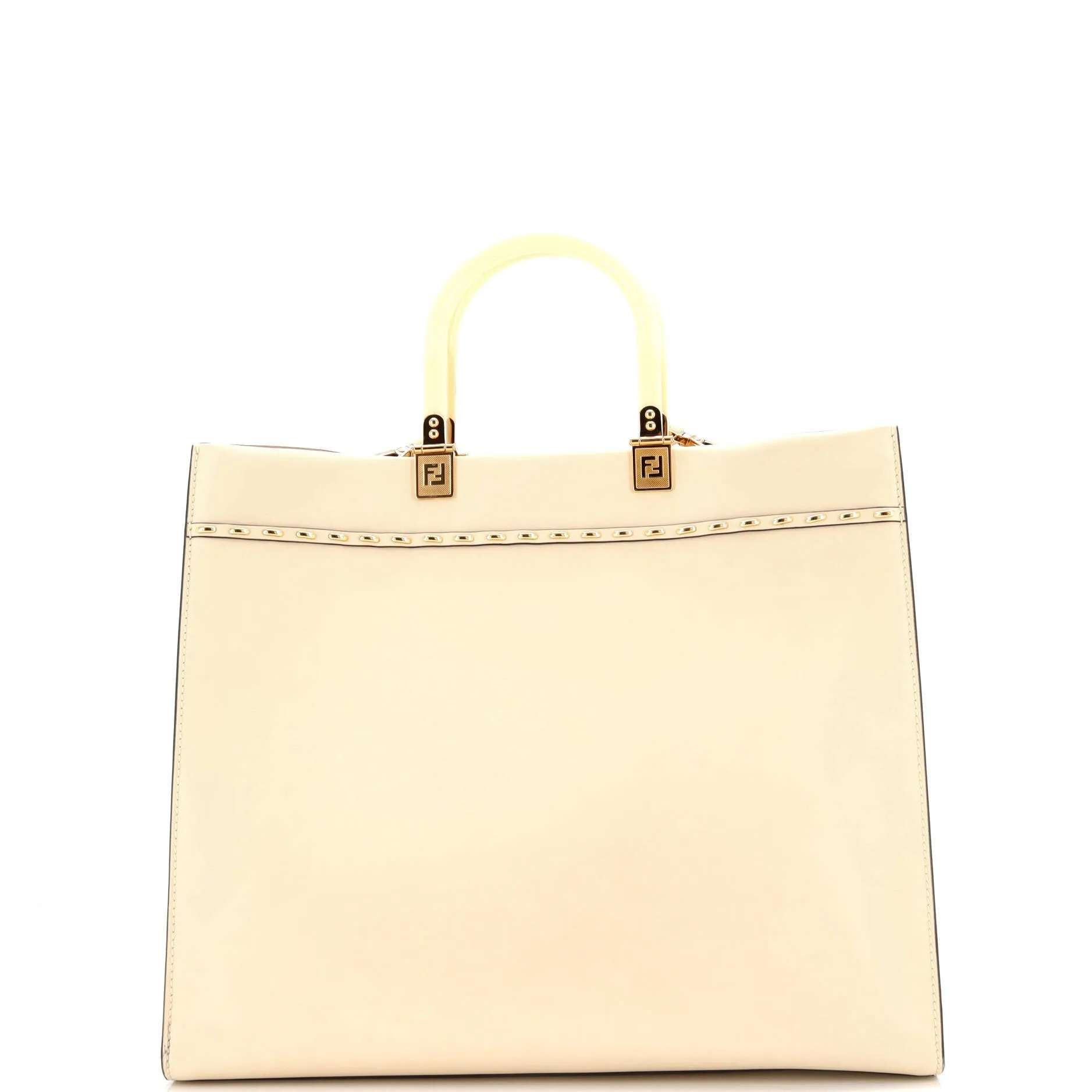 Pre-Loved Fendi Sunshine Shopper Tote Studded Leather Medium sold by Zulily product image thumbnail 3