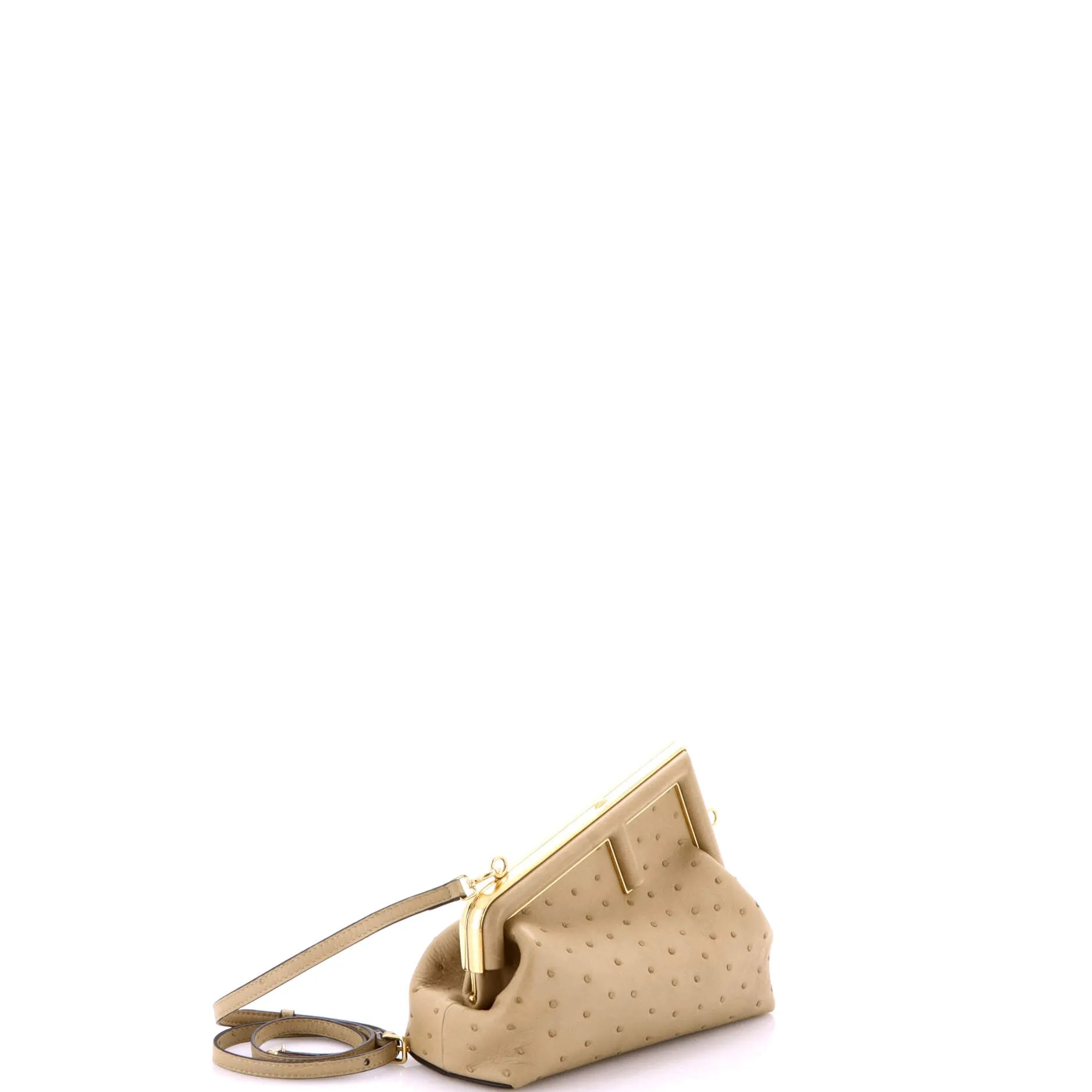 Pre-Loved Fendi First Bag Ostrich Small sold by Zulily product image thumbnail 2