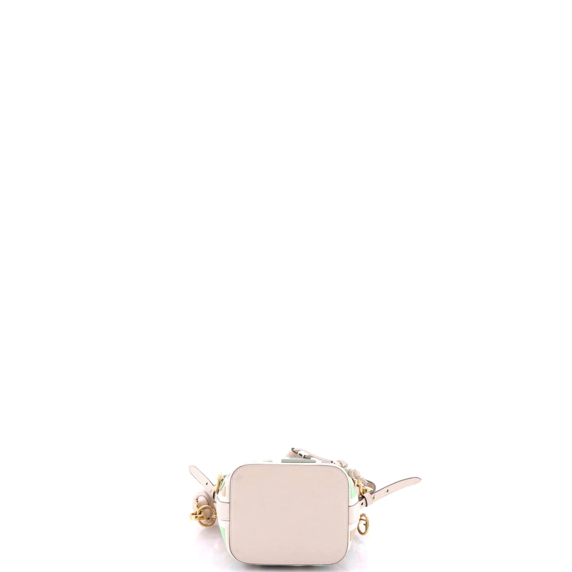 Pre-Loved Fendi Woven Handle Mon Tresor Bucket Bag Zucca Embroidered Canvas Mini sold by Zulily product image thumbnail 4