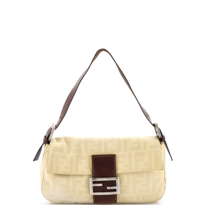 Pre-Loved Fendi Baguette Bag Zucca Canvas sold by Zulily