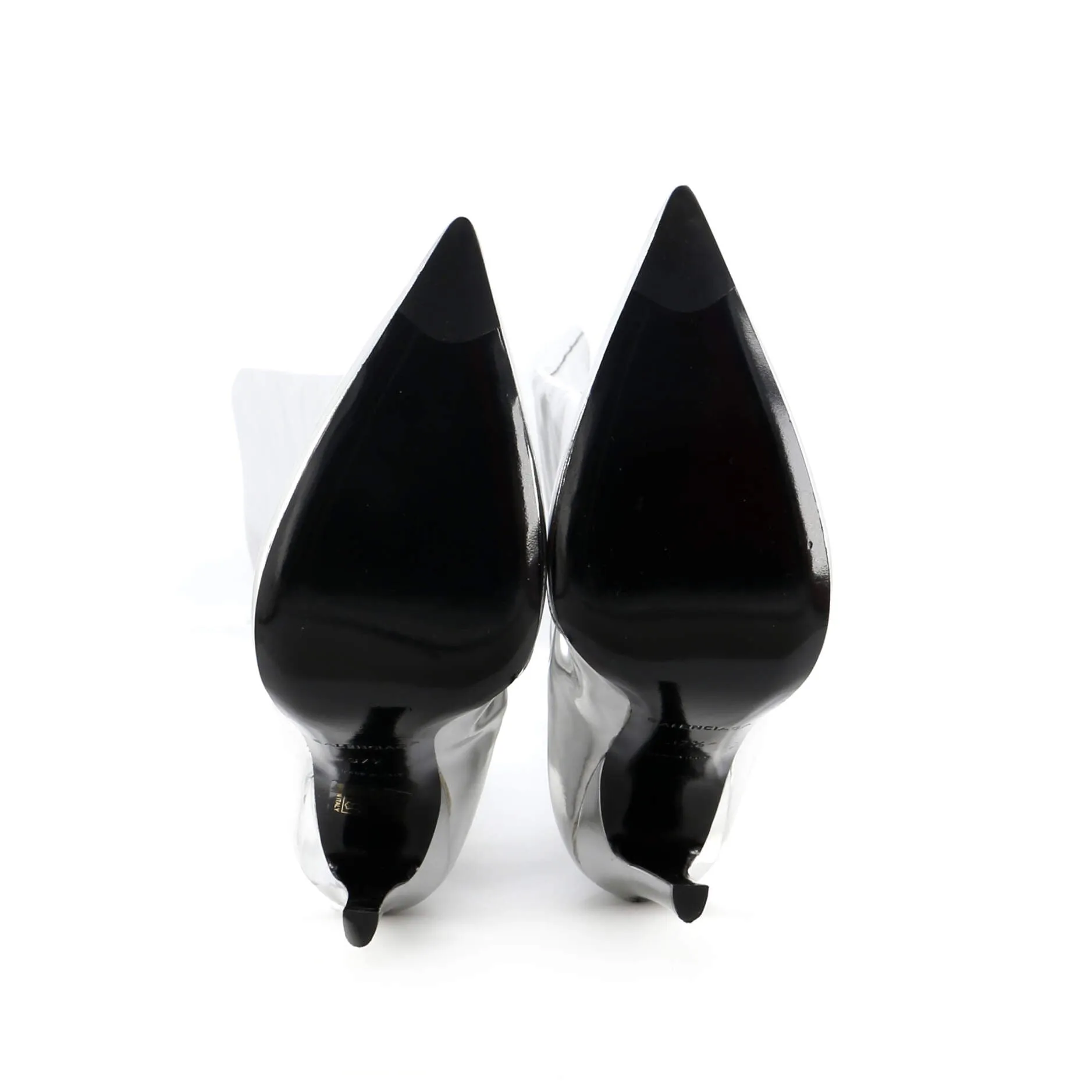 Pre-Loved Balenciaga All The Time Over the Knee Boots Metallic Leather sold by Zulily product image thumbnail 4