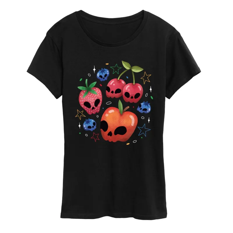 Instant Message - Jack-O-Lantern Fruit - Women's Short Sleeve Graphic T-Shirt sold by Zulily