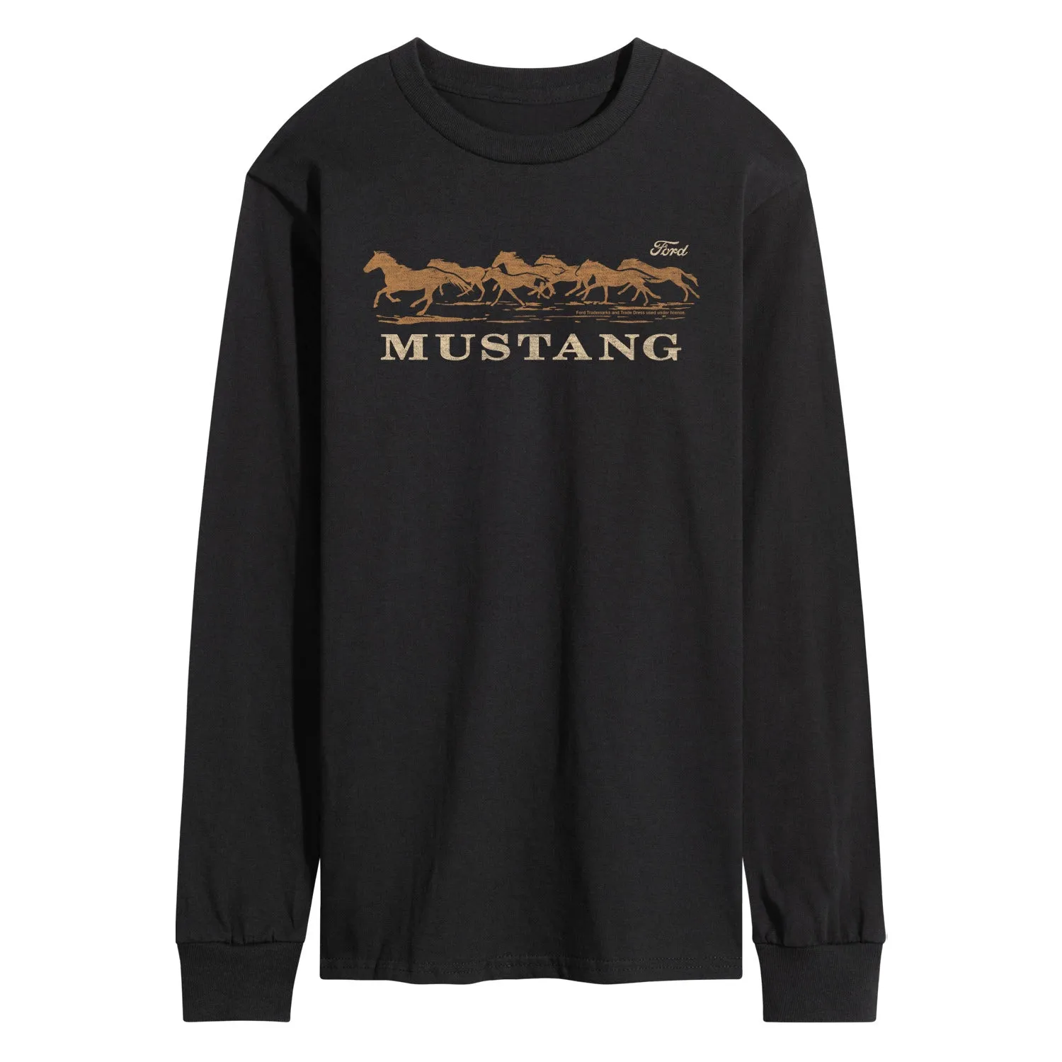 Ford - Mustang Running Horses - Men's Long Sleeve Graphic T-Shirt sold by Zulily product image thumbnail 2