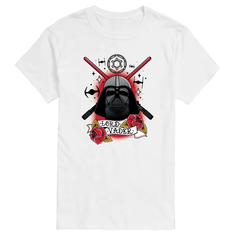 Star Wars - Darth Vader Traditional Tattoo - Men's Short Sleeve Graphic T-Shirt sold by Zulily