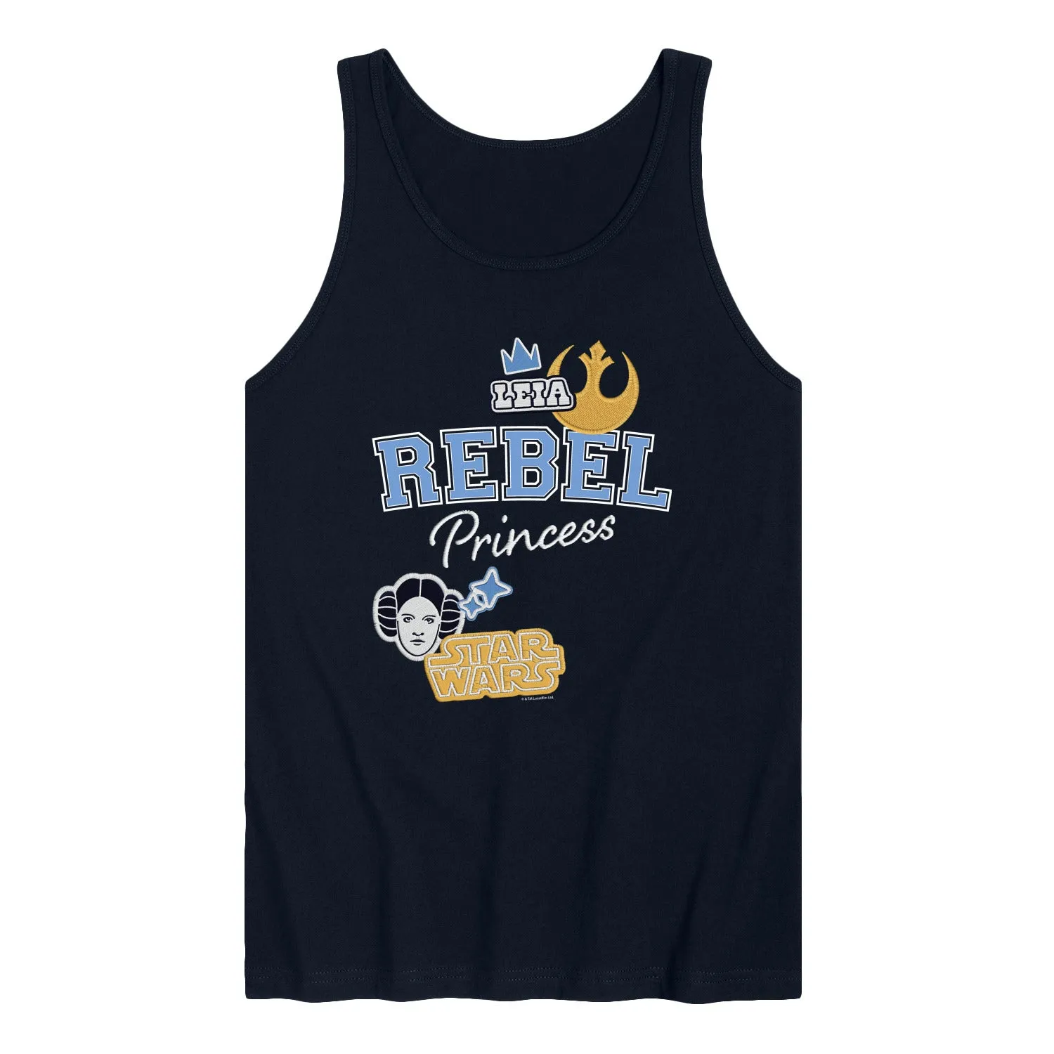Star Wars - Rebel Princess Faux Patches - Men's Sleeveless Graphic Tank sold by Zulily
