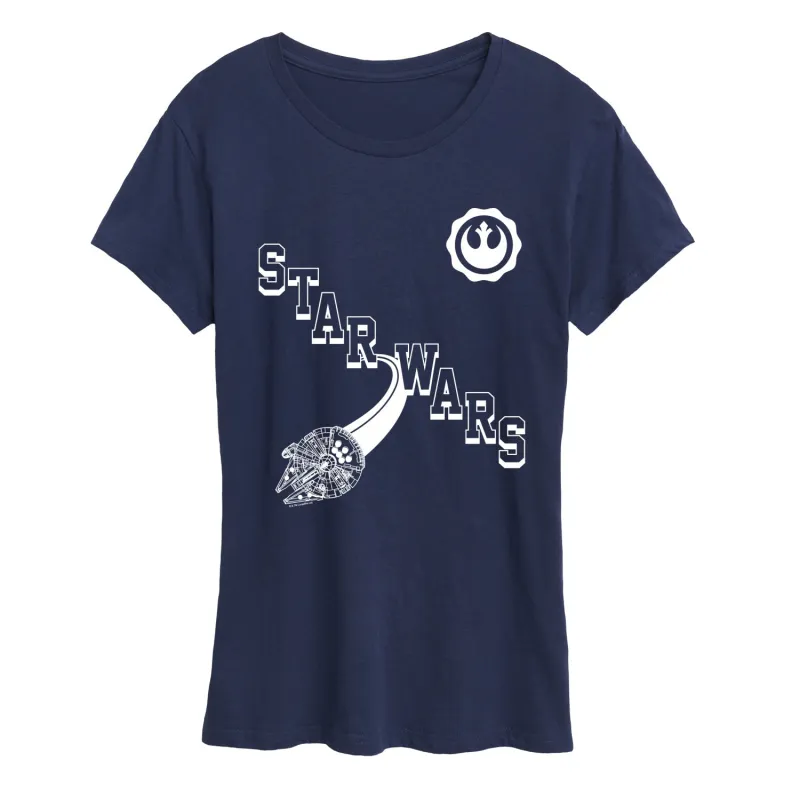 Star Wars - Collegiate Icons - Women's Short Sleeve Graphic T-Shirt sold by Zulily