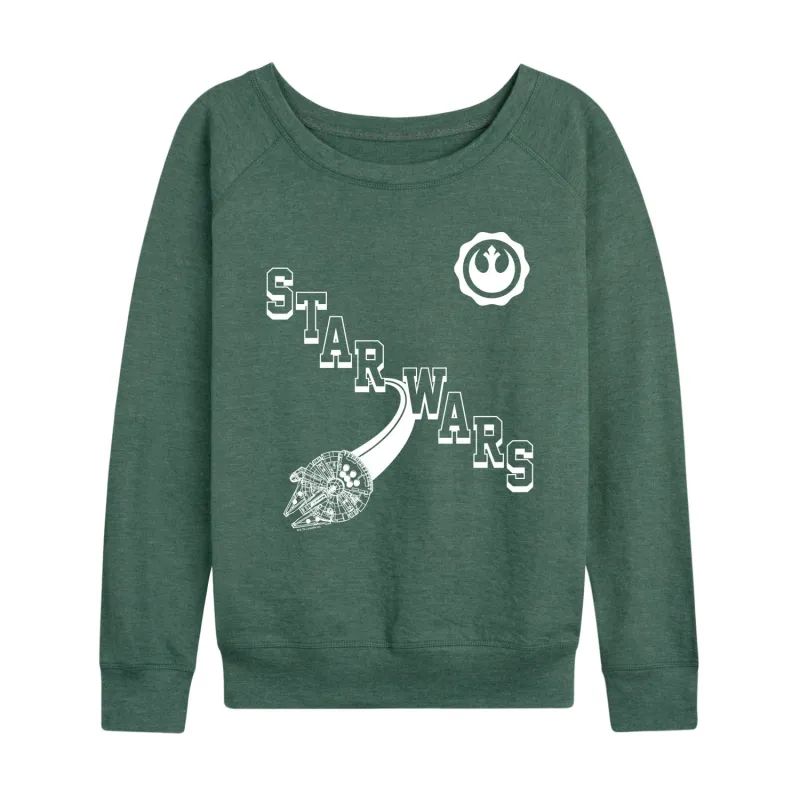 Star Wars - Collegiate Icons - Women's French Terry Long Sleeve Pullover made by Star Wars