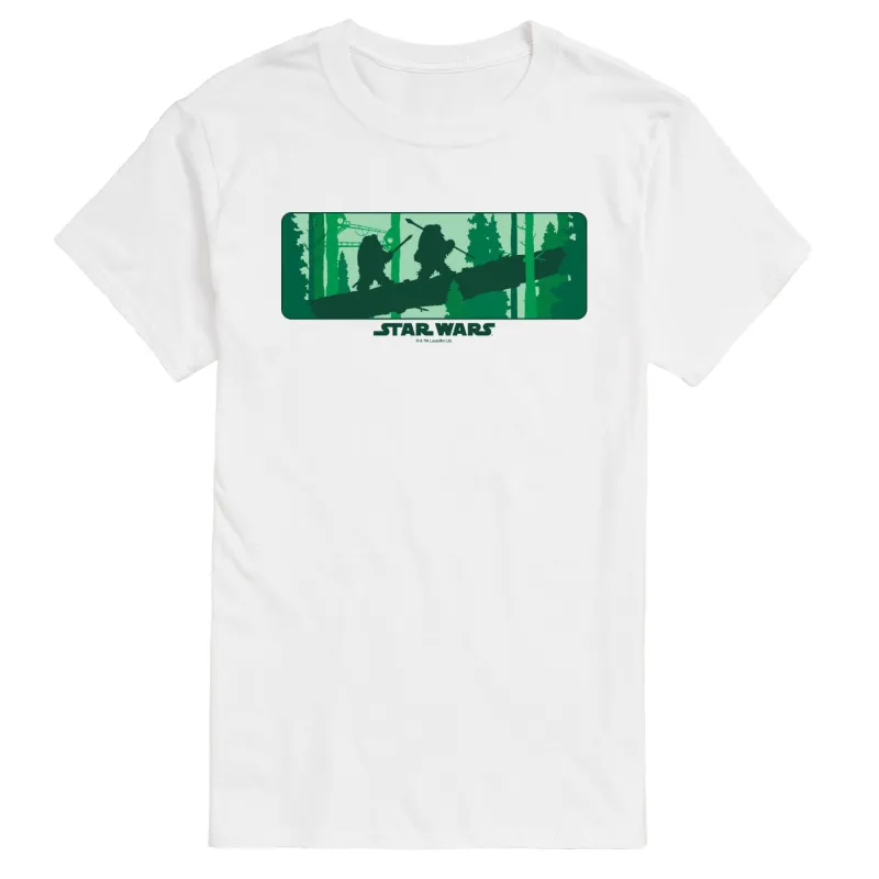 Star Wars - Ewok Forest - Men's Short Sleeve Graphic T-Shirt sold by Zulily