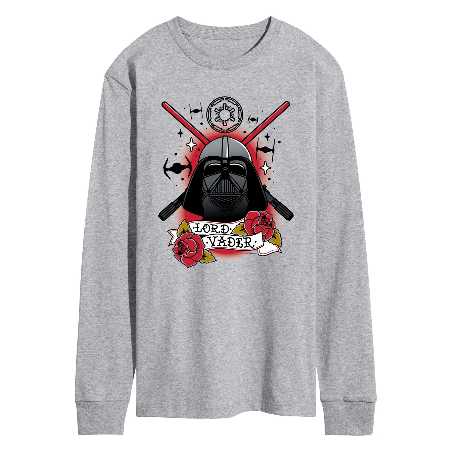 Star Wars - Darth Vader Traditional Tattoo - Men's Long Sleeve Graphic T-Shirt sold by Zulily product image thumbnail 2