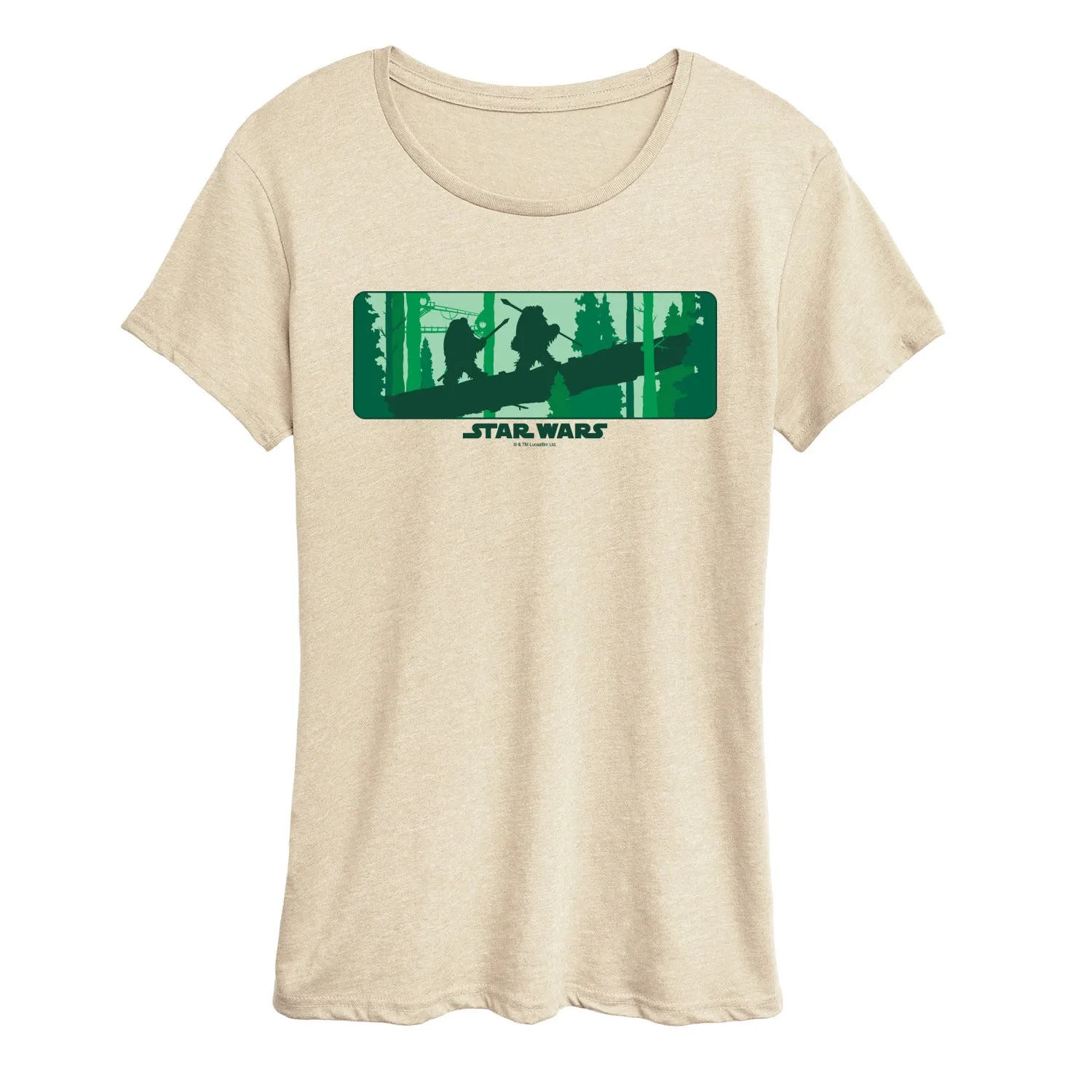 Star Wars - Ewok Forest - Women's Short Sleeve Graphic T-Shirt sold by Zulily product image thumbnail 2