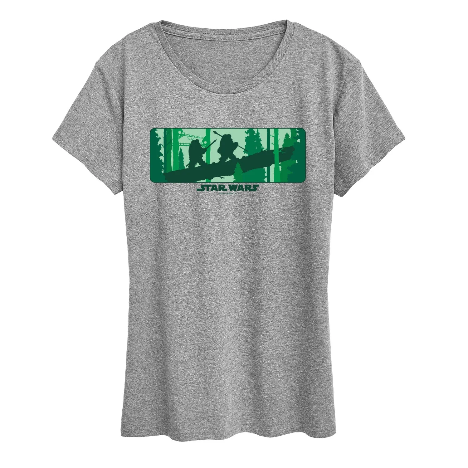 Star Wars - Ewok Forest - Women's Short Sleeve Graphic T-Shirt sold by Zulily product image thumbnail 3